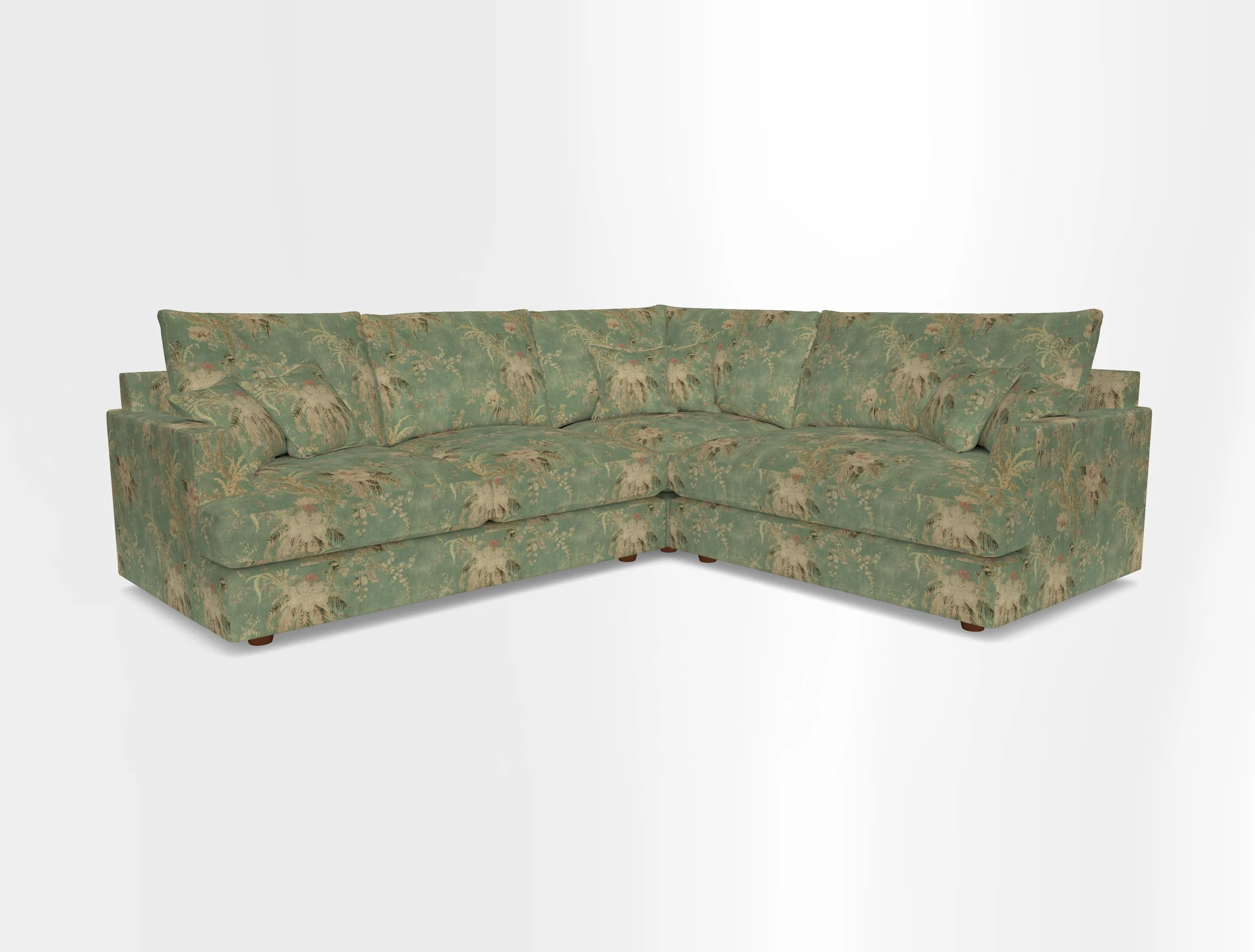 Slingsby Medium Fitted Cover Corner Unit LHF in Two Tone Plain Biscuit.  Loose cover version available