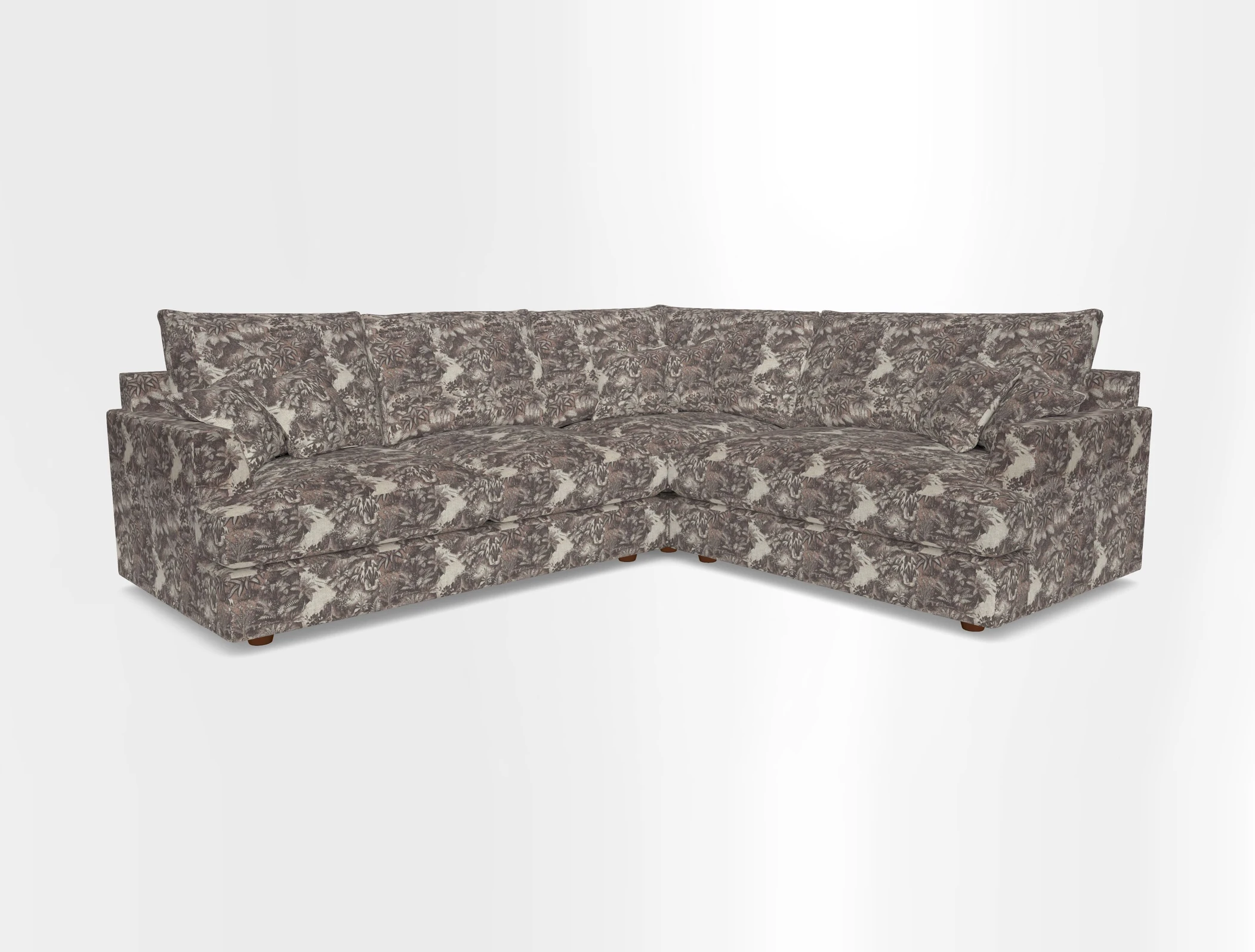 Slingsby Medium Fitted Cover Corner Unit LHF in Two Tone Plain Biscuit.  Loose cover version available