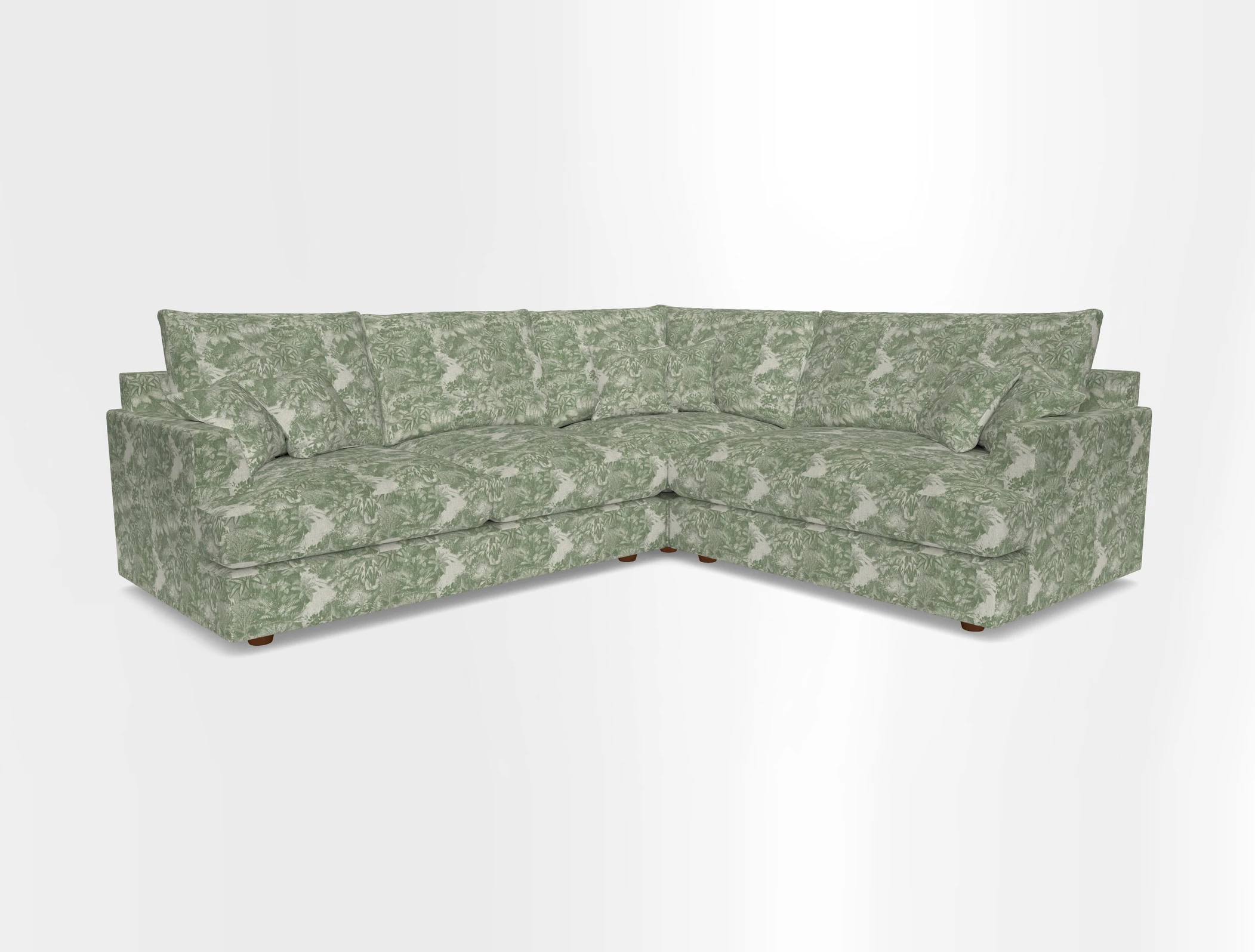 Slingsby Medium Fitted Cover Corner Unit LHF in Two Tone Plain Biscuit.  Loose cover version available