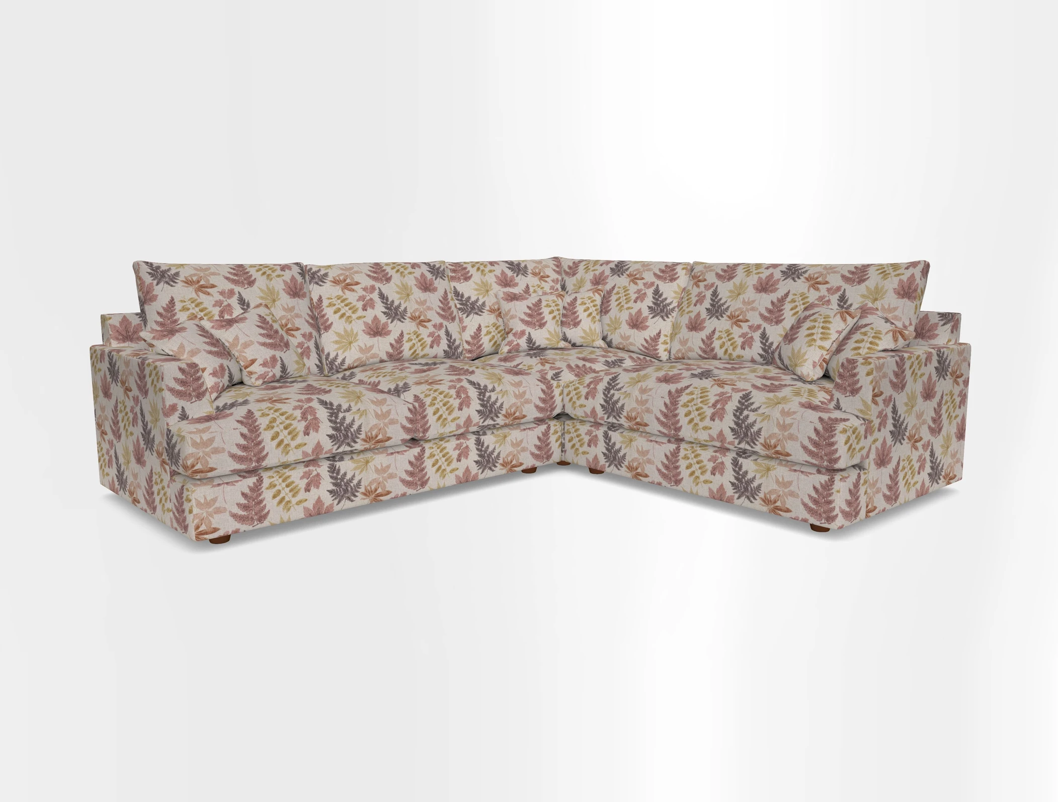Slingsby Medium Fitted Cover Corner Unit LHF in Two Tone Plain Biscuit.  Loose cover version available