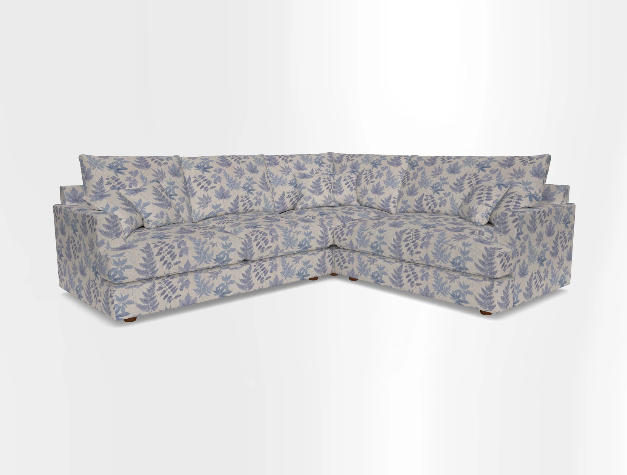 Slingsby Medium Fitted Cover Corner Unit LHF in Two Tone Plain Biscuit.  Loose cover version available