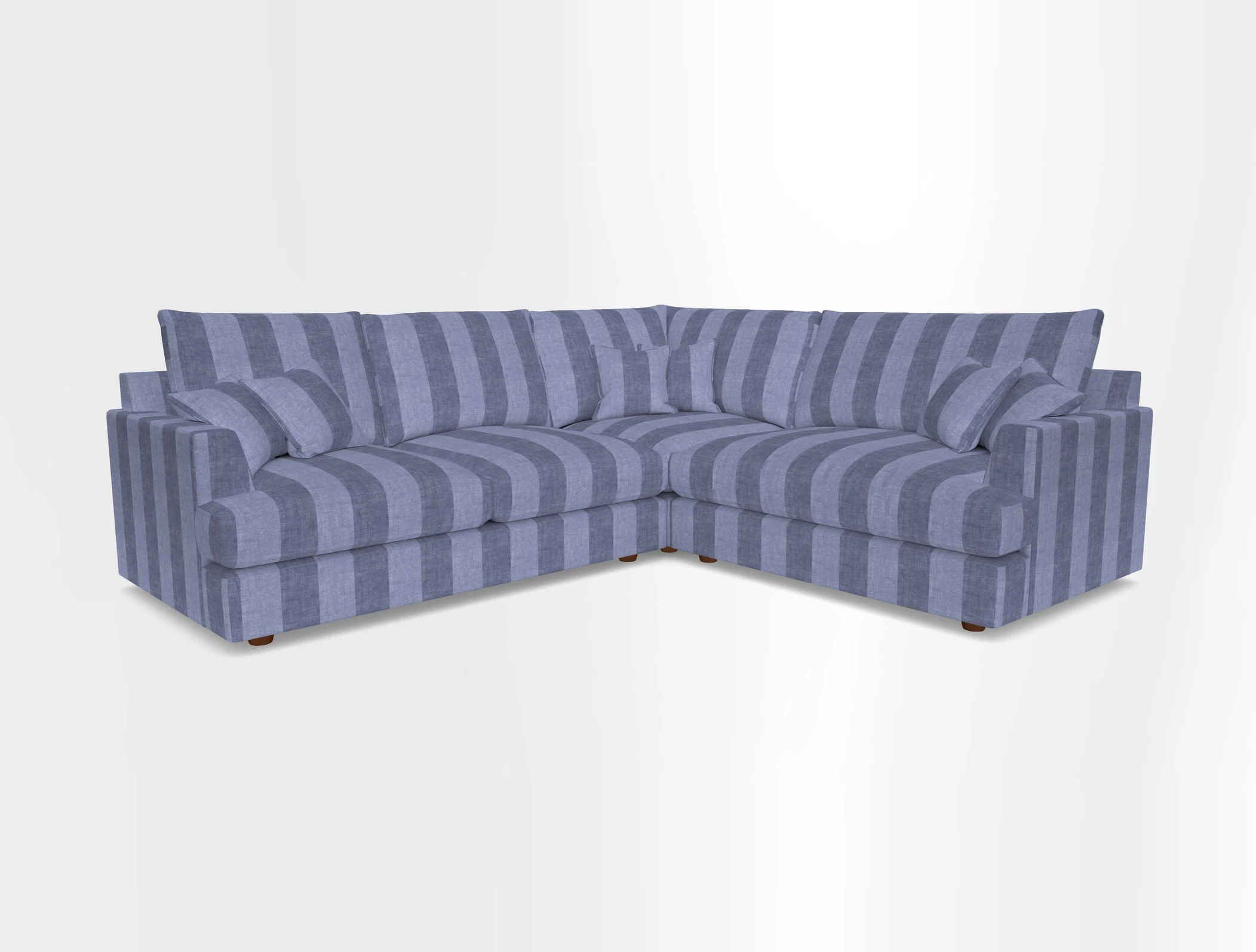 Slingsby Medium Fitted Cover Corner Unit LHF in Two Tone Plain Biscuit.  Loose cover version available
