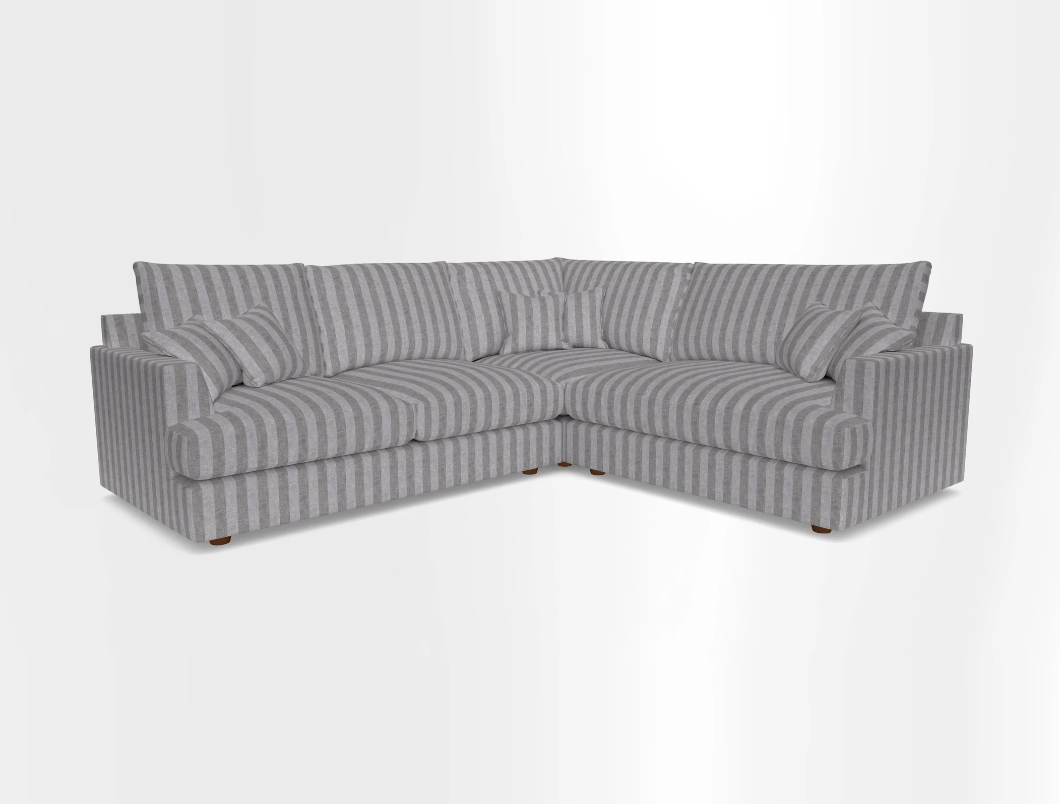 Slingsby Medium Fitted Cover Corner Unit LHF in Two Tone Plain Biscuit.  Loose cover version available