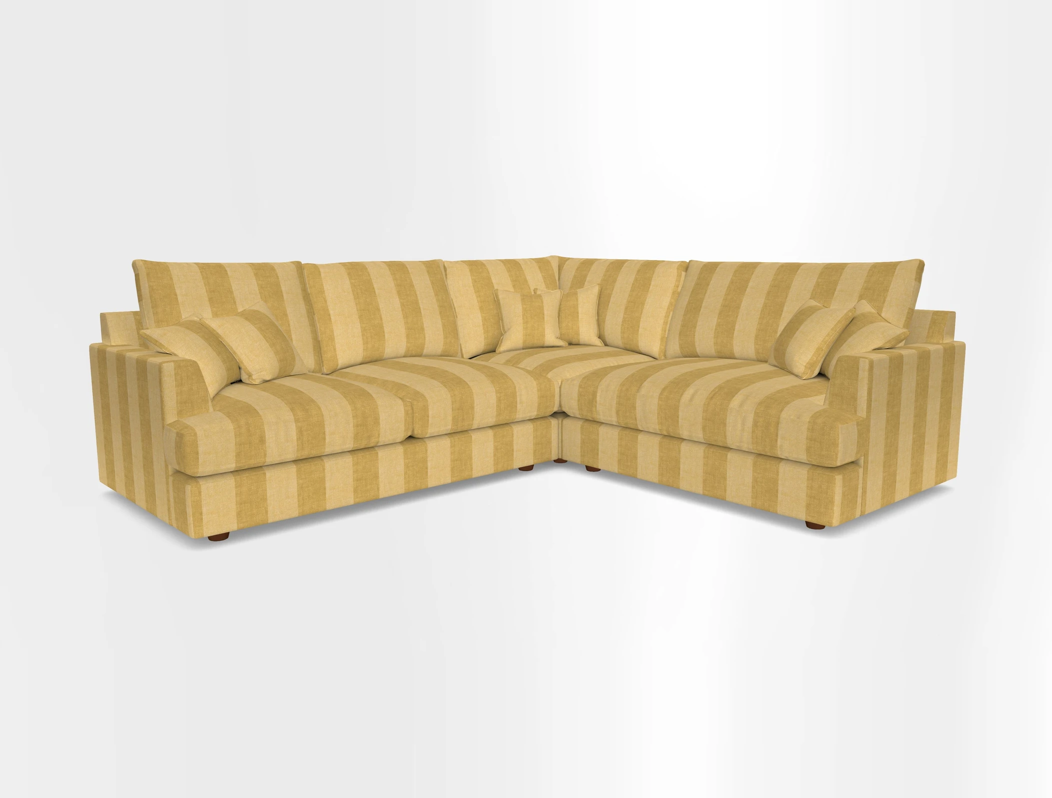 Slingsby Medium Fitted Cover Corner Unit LHF in Two Tone Plain Biscuit.  Loose cover version available