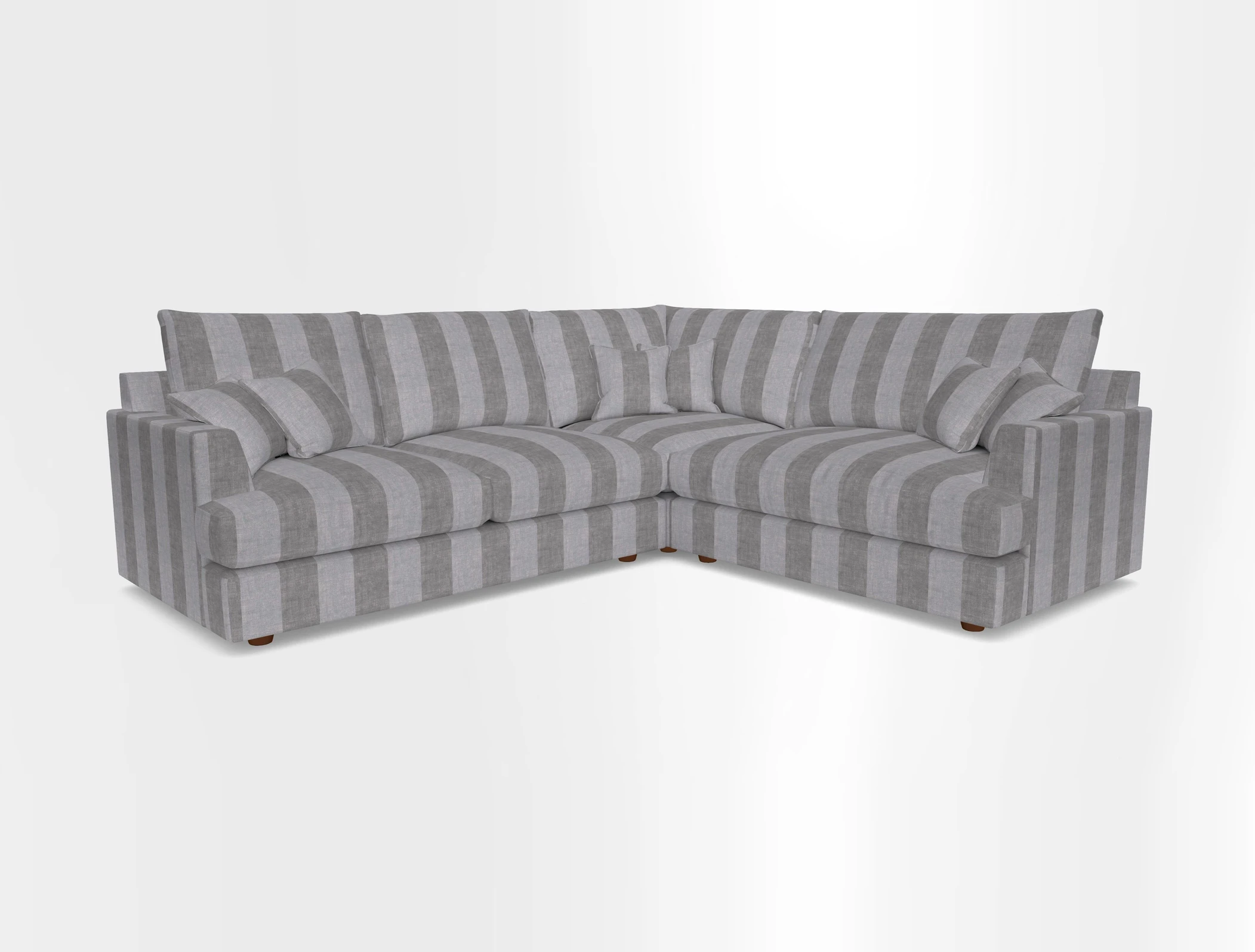 Slingsby Medium Fitted Cover Corner Unit LHF in Two Tone Plain Biscuit.  Loose cover version available