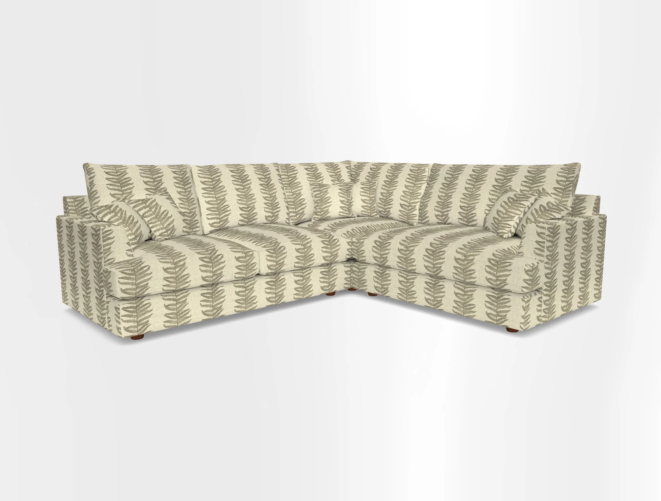 Slingsby Medium Fitted Cover Corner Unit LHF in Two Tone Plain Biscuit.  Loose cover version available