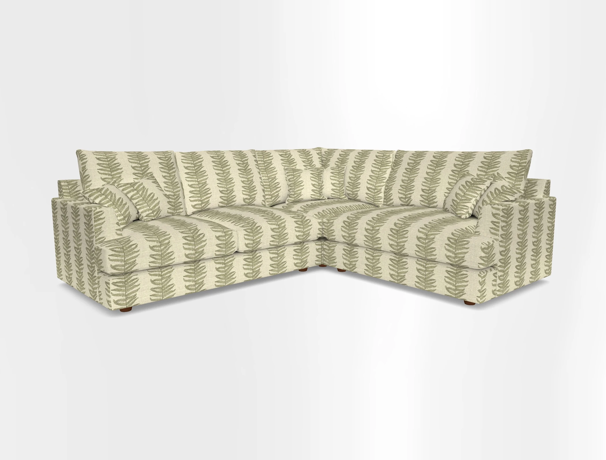 Slingsby Medium Fitted Cover Corner Unit LHF in Two Tone Plain Biscuit.  Loose cover version available