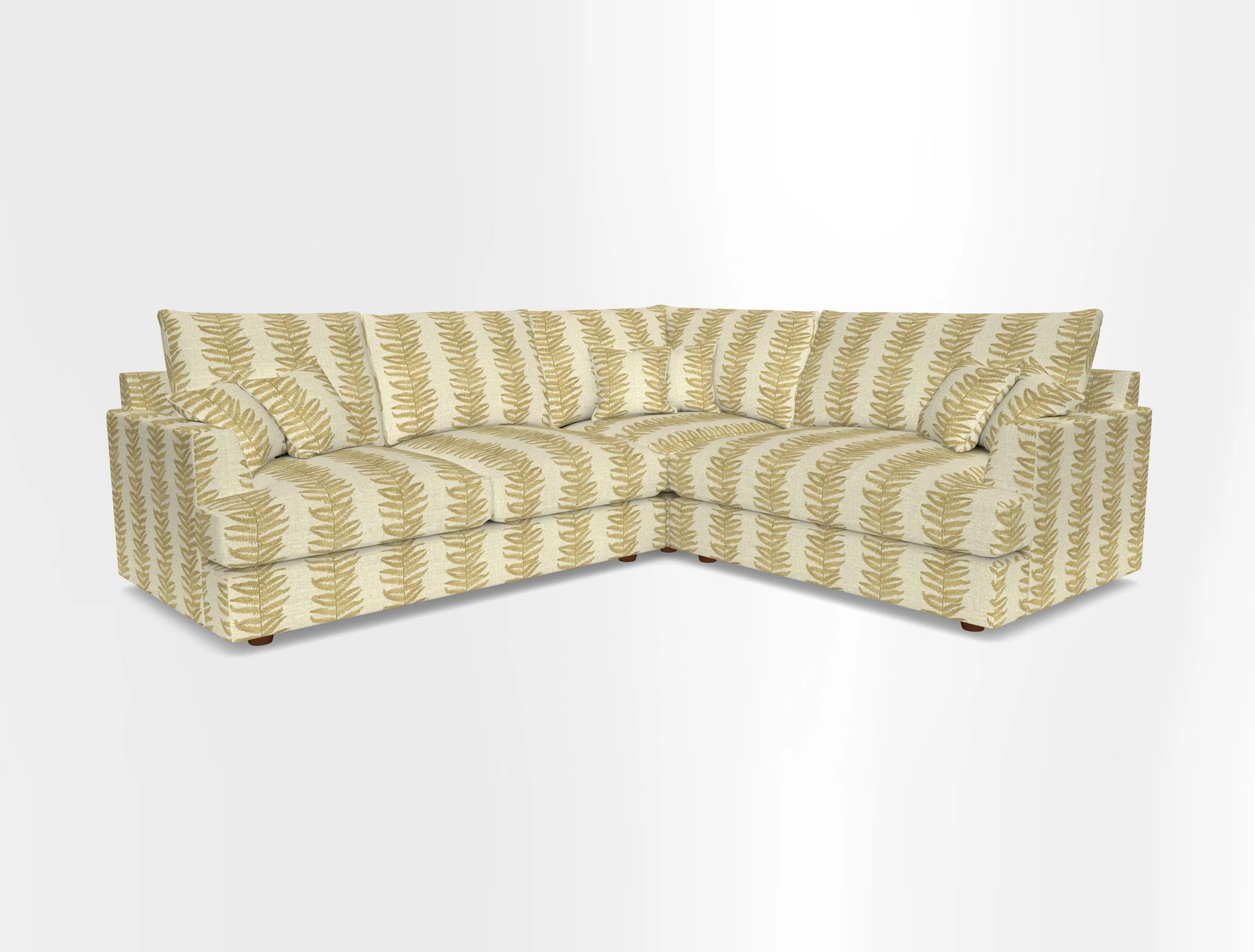 Slingsby Medium Fitted Cover Corner Unit LHF in Two Tone Plain Biscuit.  Loose cover version available