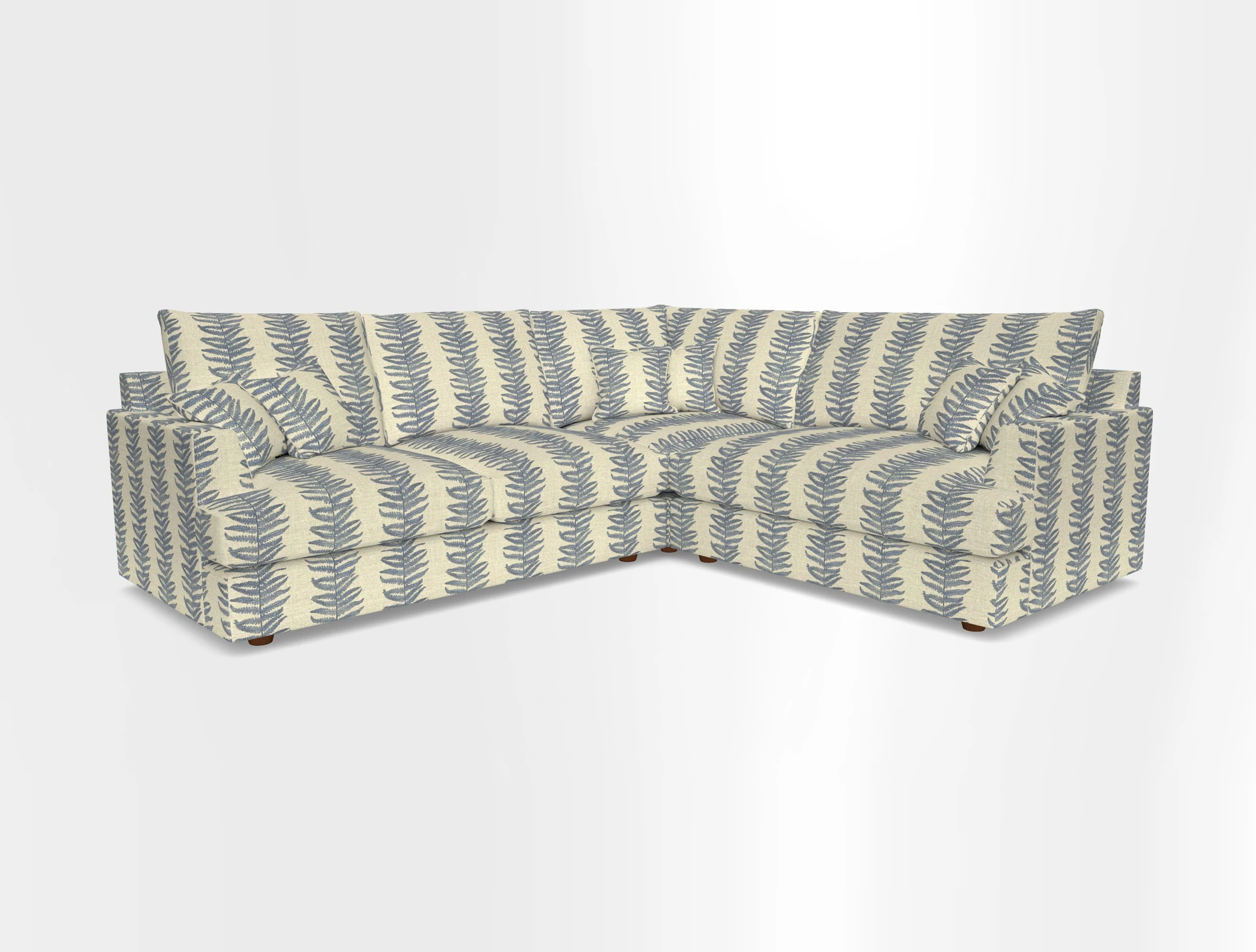 Slingsby Medium Fitted Cover Corner Unit LHF in Two Tone Plain Biscuit.  Loose cover version available