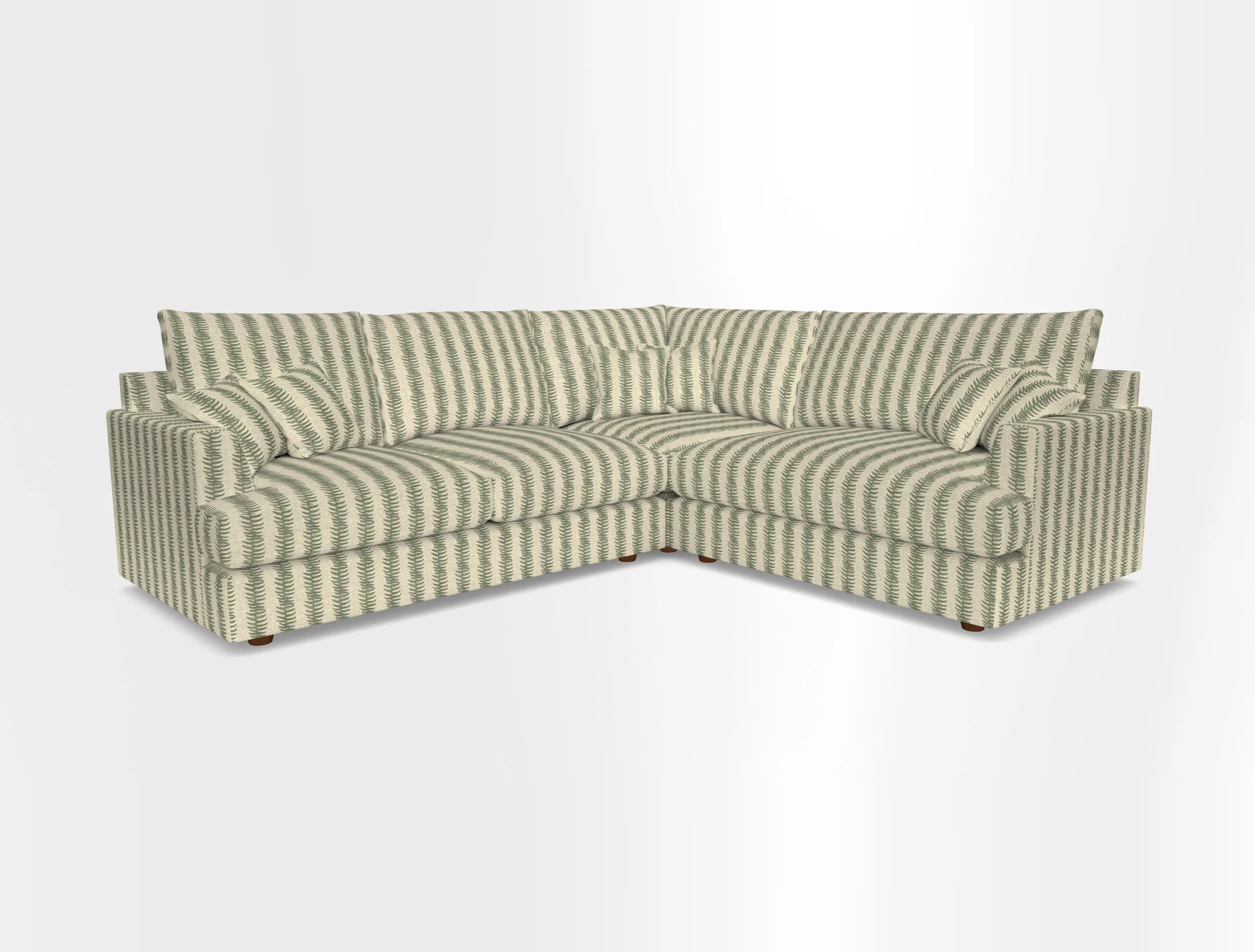 Slingsby Medium Fitted Cover Corner Unit LHF in Two Tone Plain Biscuit.  Loose cover version available