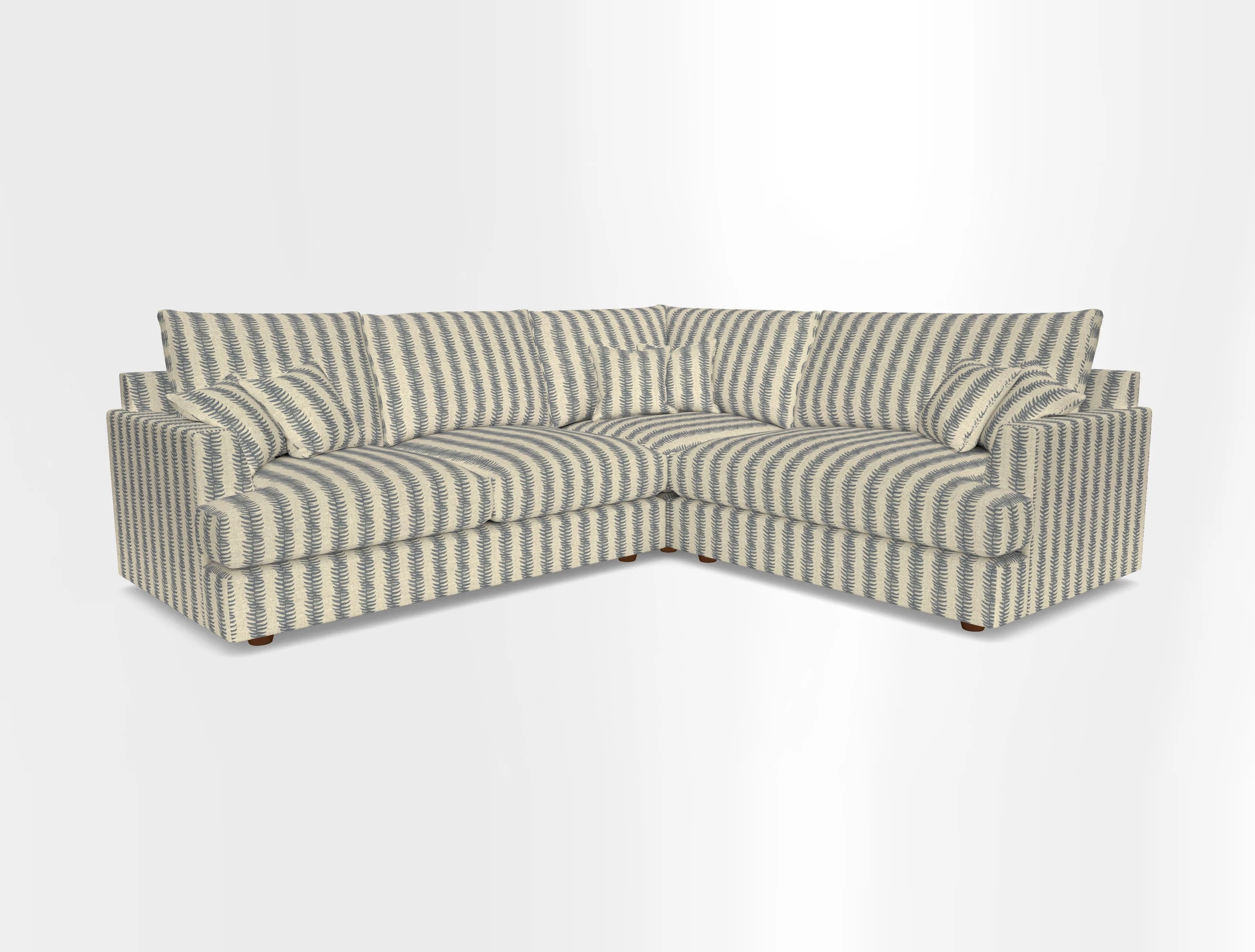 Slingsby Medium Fitted Cover Corner Unit LHF in Two Tone Plain Biscuit.  Loose cover version available