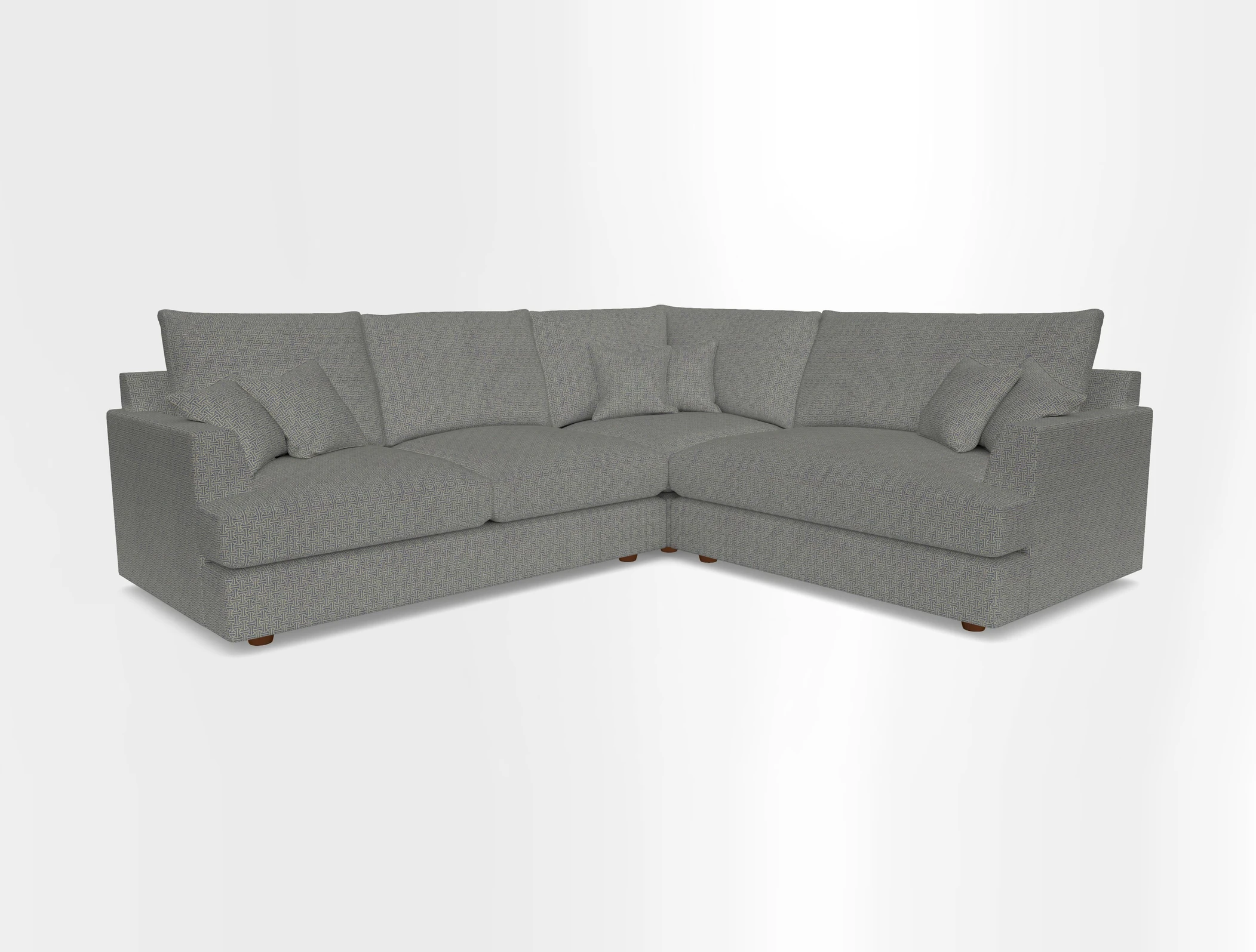 Slingsby Medium Fitted Cover Corner Unit LHF in Two Tone Plain Biscuit.  Loose cover version available