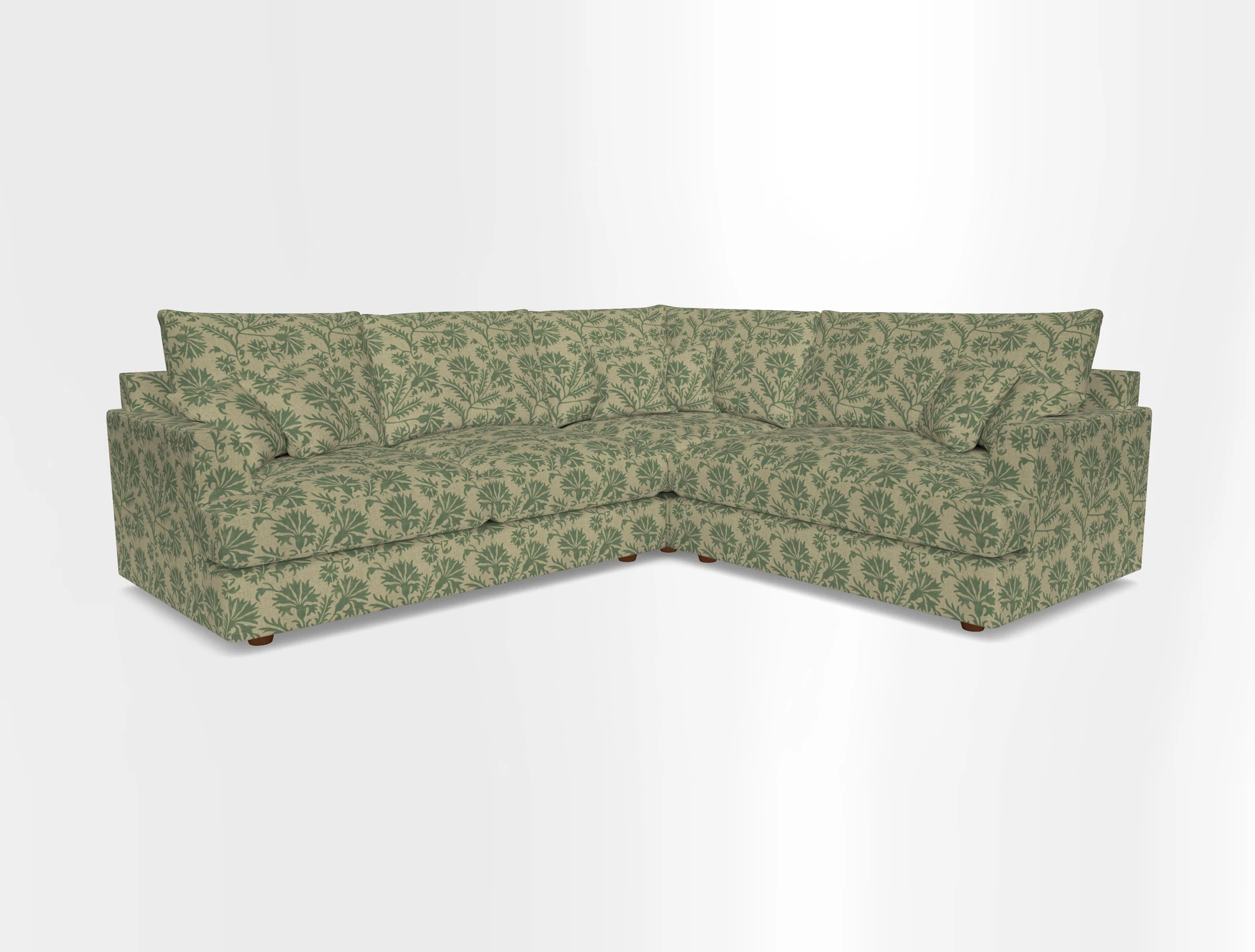 Slingsby Medium Fitted Cover Corner Unit LHF in Two Tone Plain Biscuit.  Loose cover version available