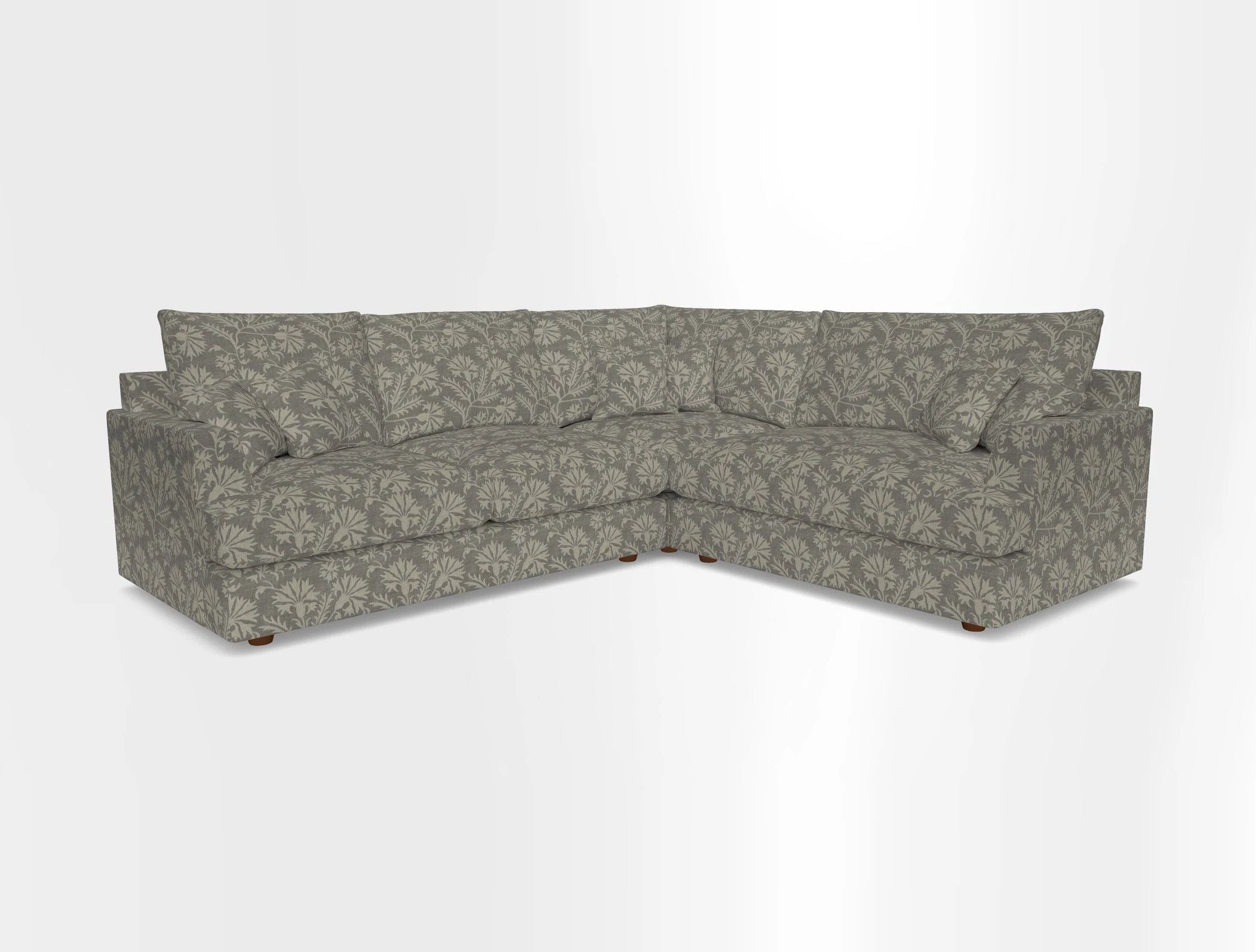 Slingsby Medium Fitted Cover Corner Unit LHF in Two Tone Plain Biscuit.  Loose cover version available