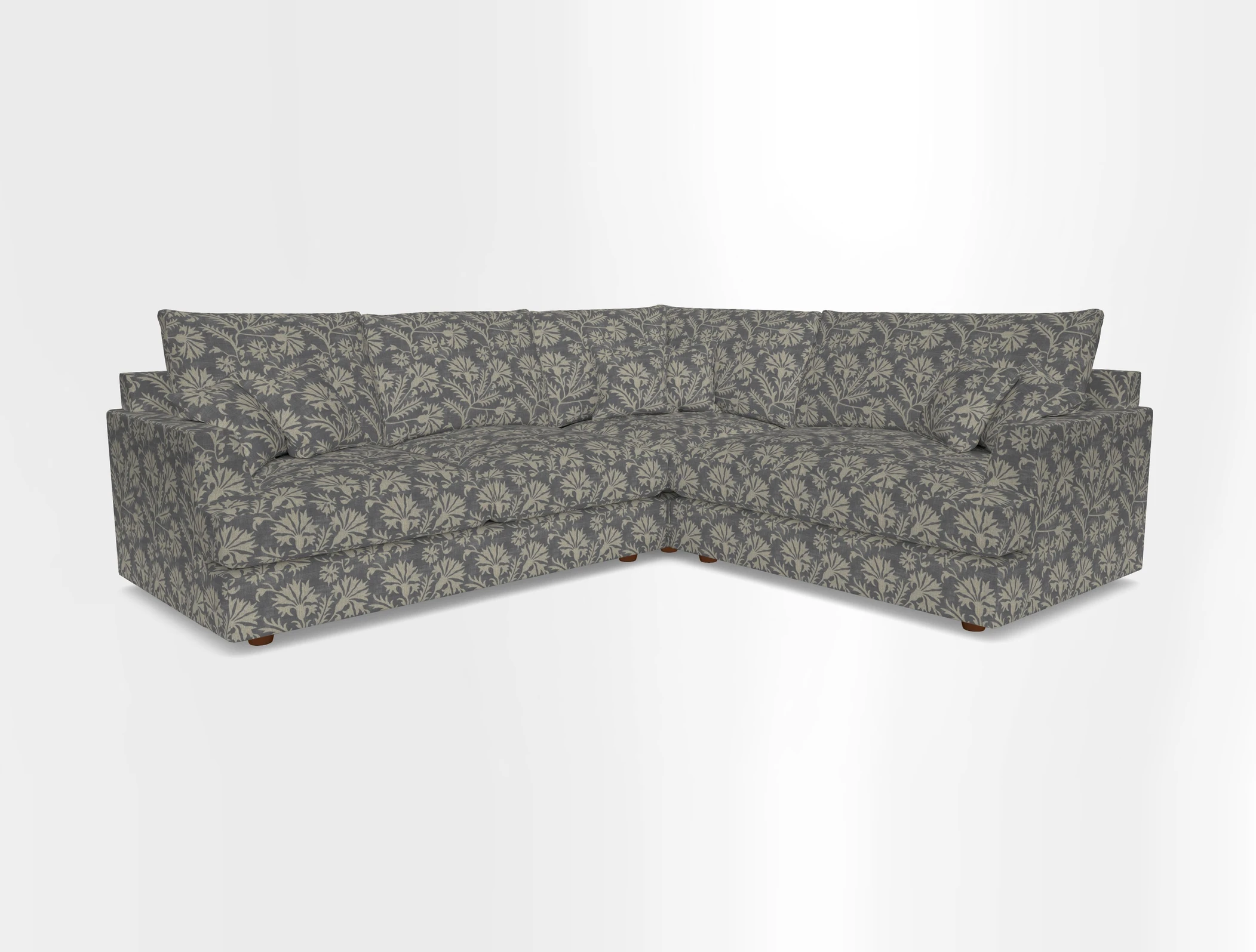 Slingsby Medium Fitted Cover Corner Unit LHF in Two Tone Plain Biscuit.  Loose cover version available