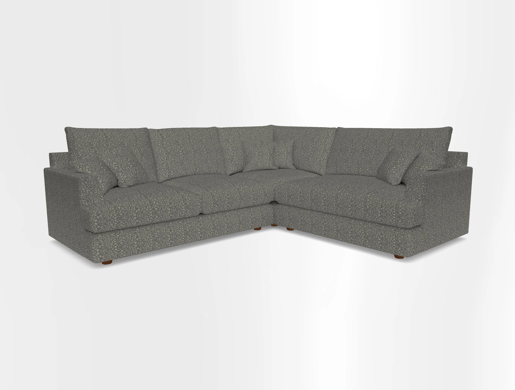 Slingsby Medium Fitted Cover Corner Unit LHF in Two Tone Plain Biscuit.  Loose cover version available