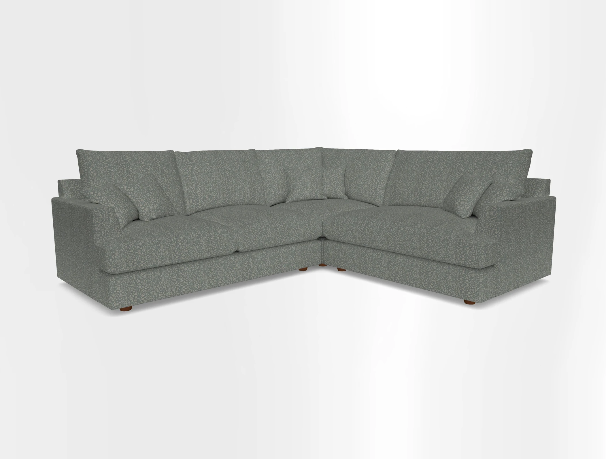 Slingsby Medium Fitted Cover Corner Unit LHF in Two Tone Plain Biscuit.  Loose cover version available