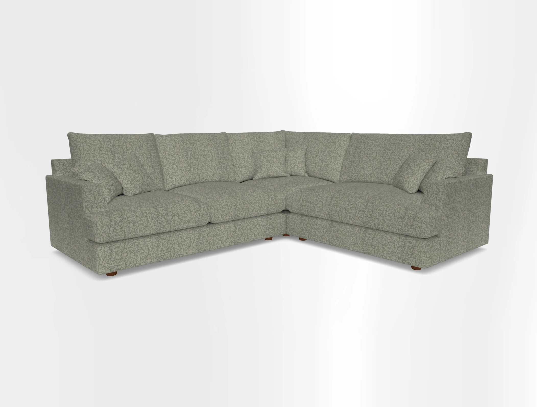 Slingsby Medium Fitted Cover Corner Unit LHF in Two Tone Plain Biscuit.  Loose cover version available