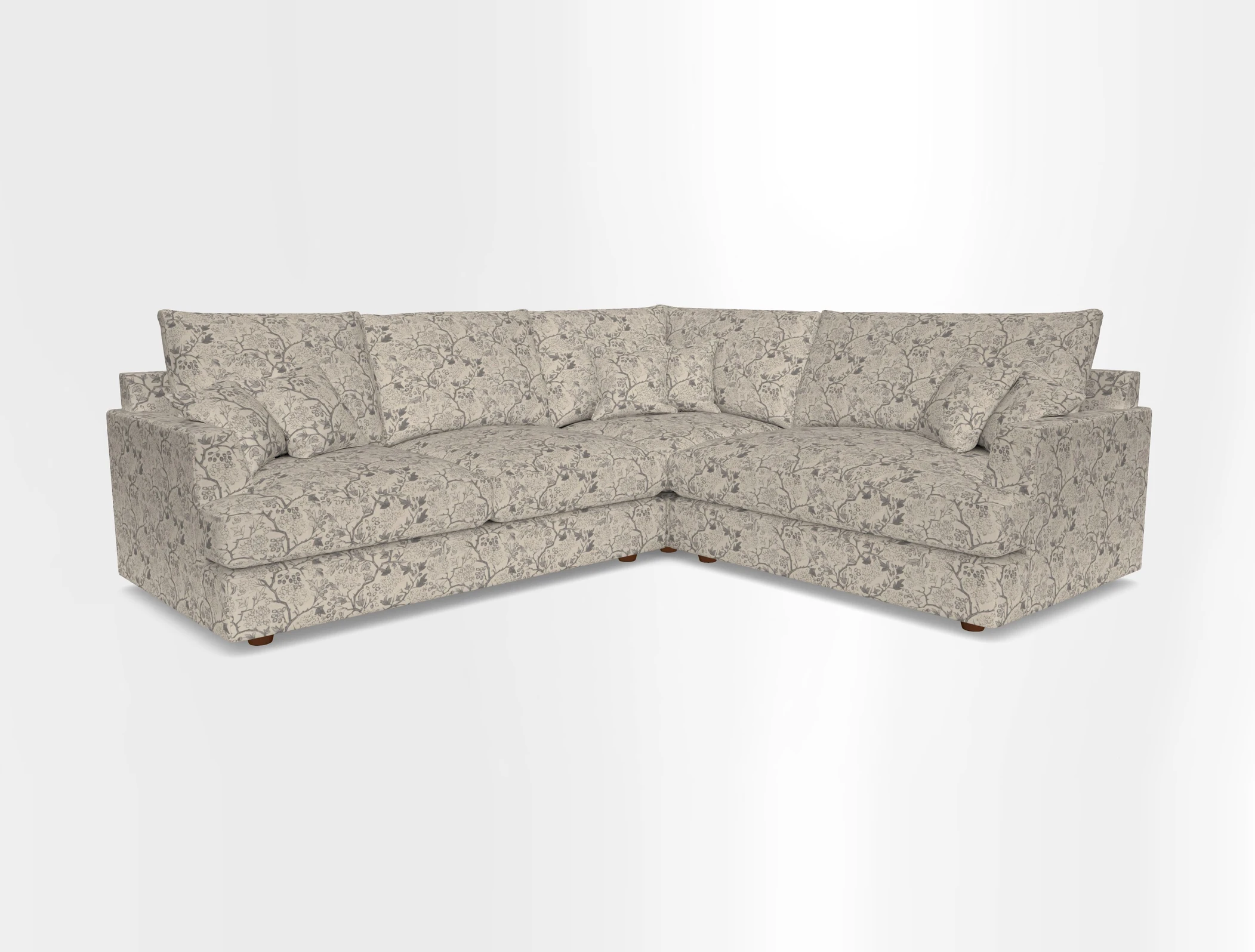 Slingsby Medium Fitted Cover Corner Unit LHF in Two Tone Plain Biscuit.  Loose cover version available