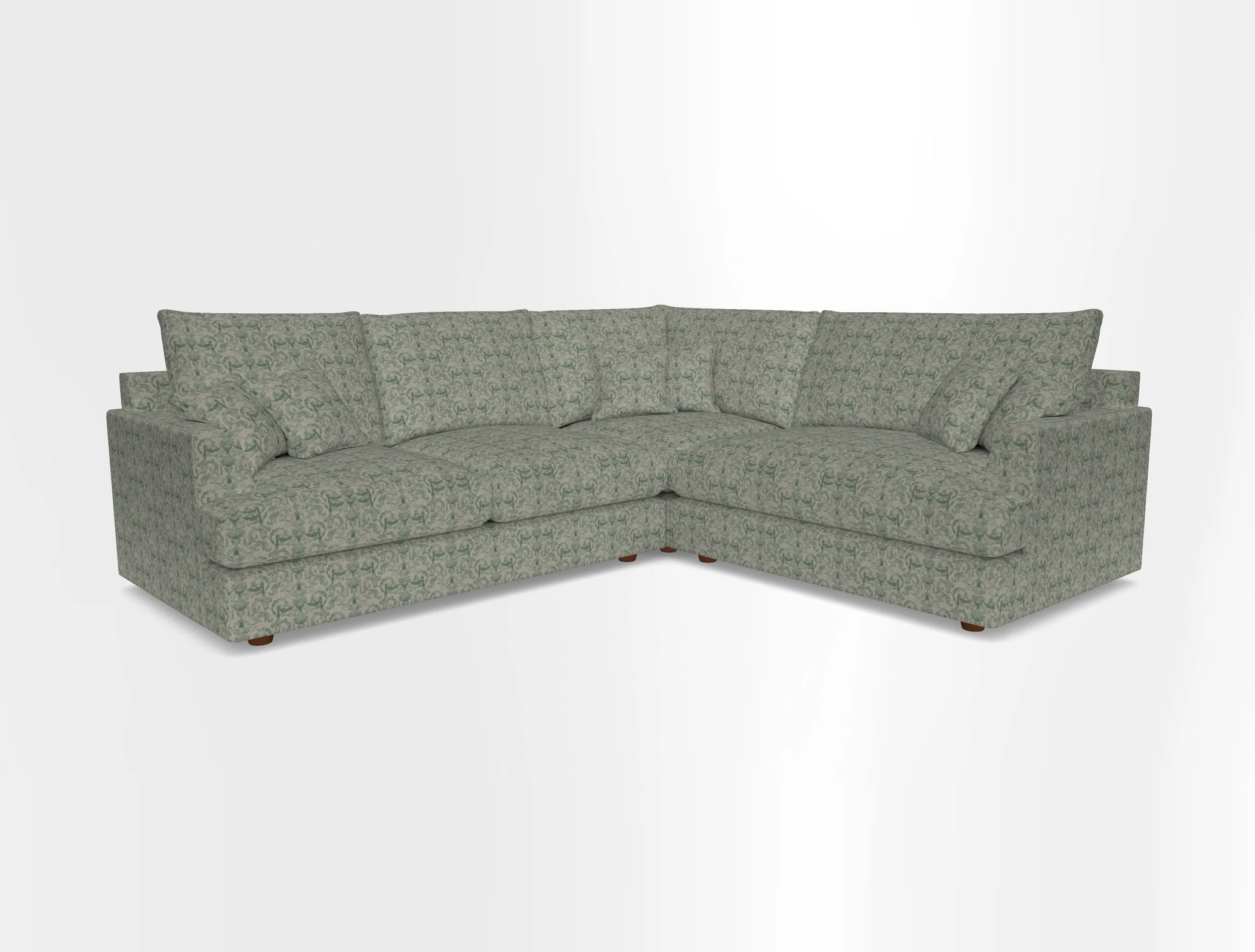 Slingsby Medium Fitted Cover Corner Unit LHF in Two Tone Plain Biscuit.  Loose cover version available