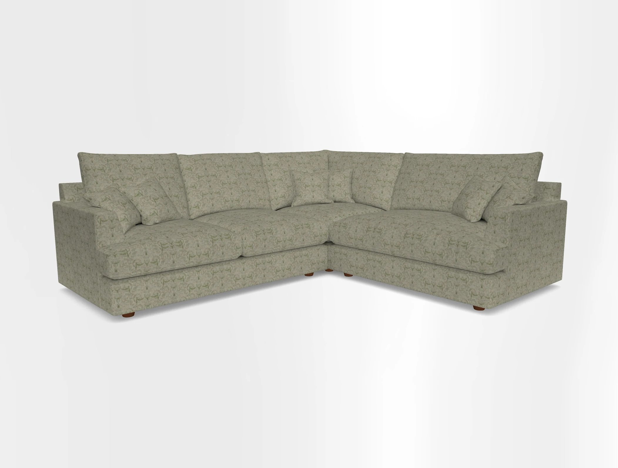 Slingsby Medium Fitted Cover Corner Unit LHF in Two Tone Plain Biscuit.  Loose cover version available