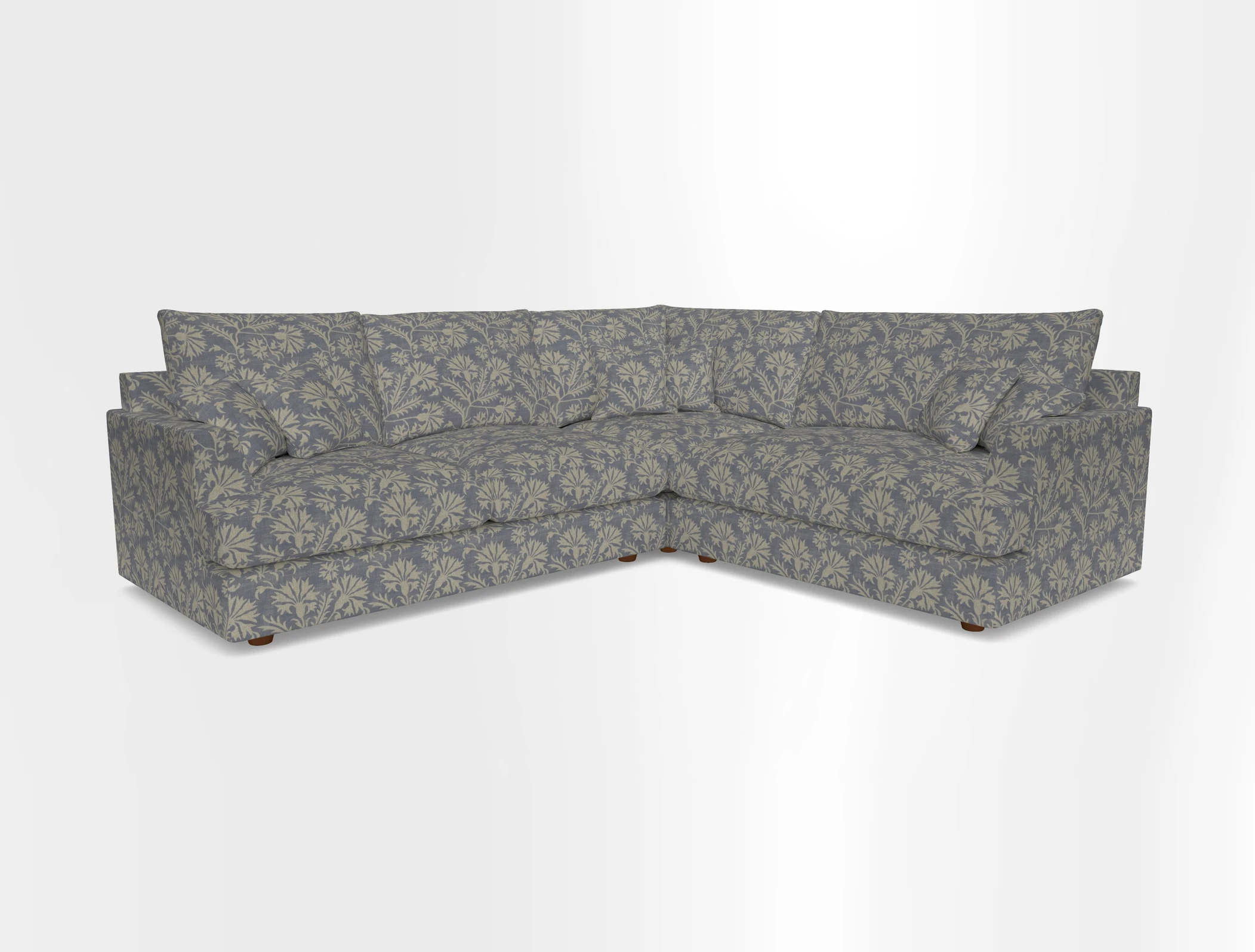 Slingsby Medium Fitted Cover Corner Unit LHF in Two Tone Plain Biscuit.  Loose cover version available