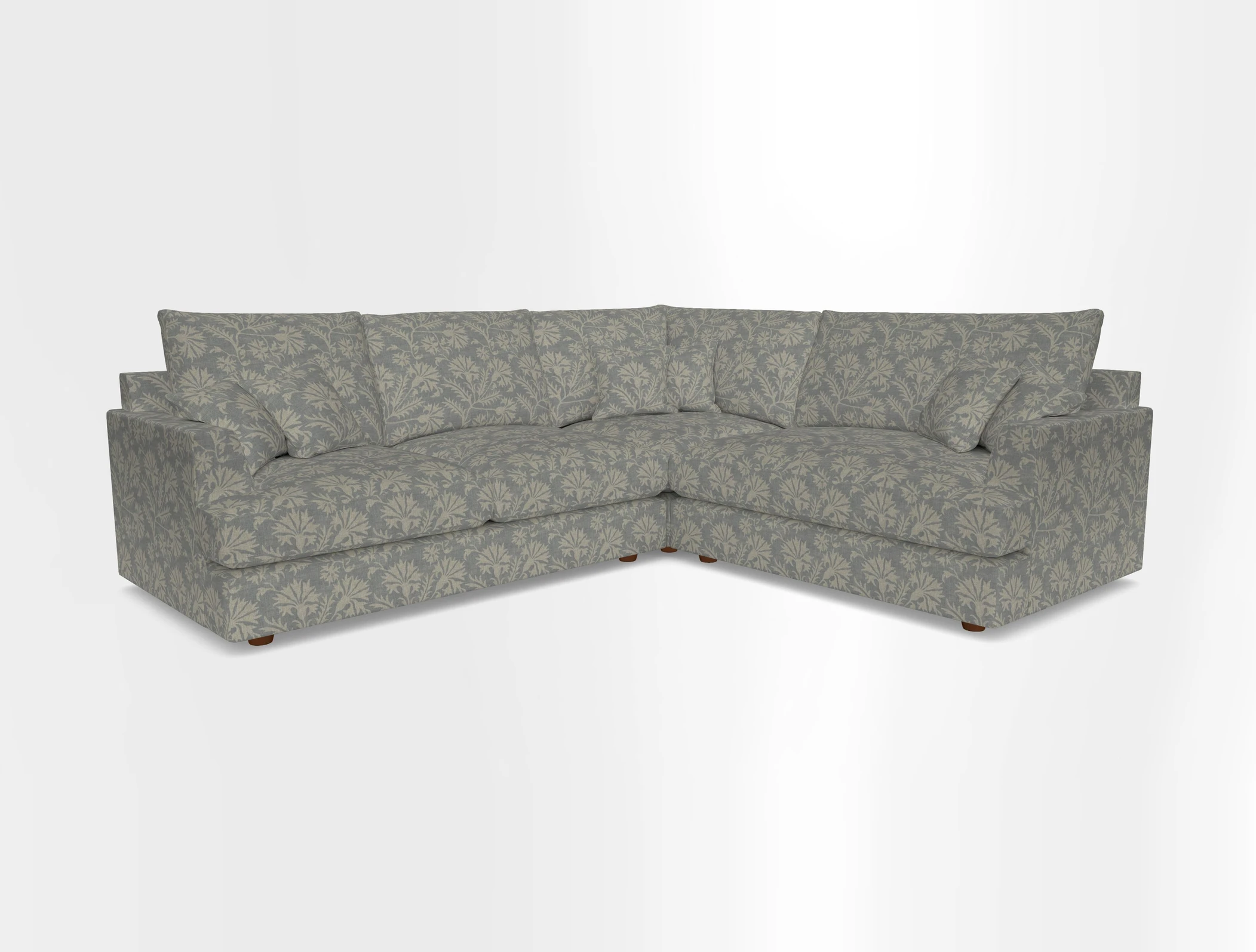 Slingsby Medium Fitted Cover Corner Unit LHF in Two Tone Plain Biscuit.  Loose cover version available