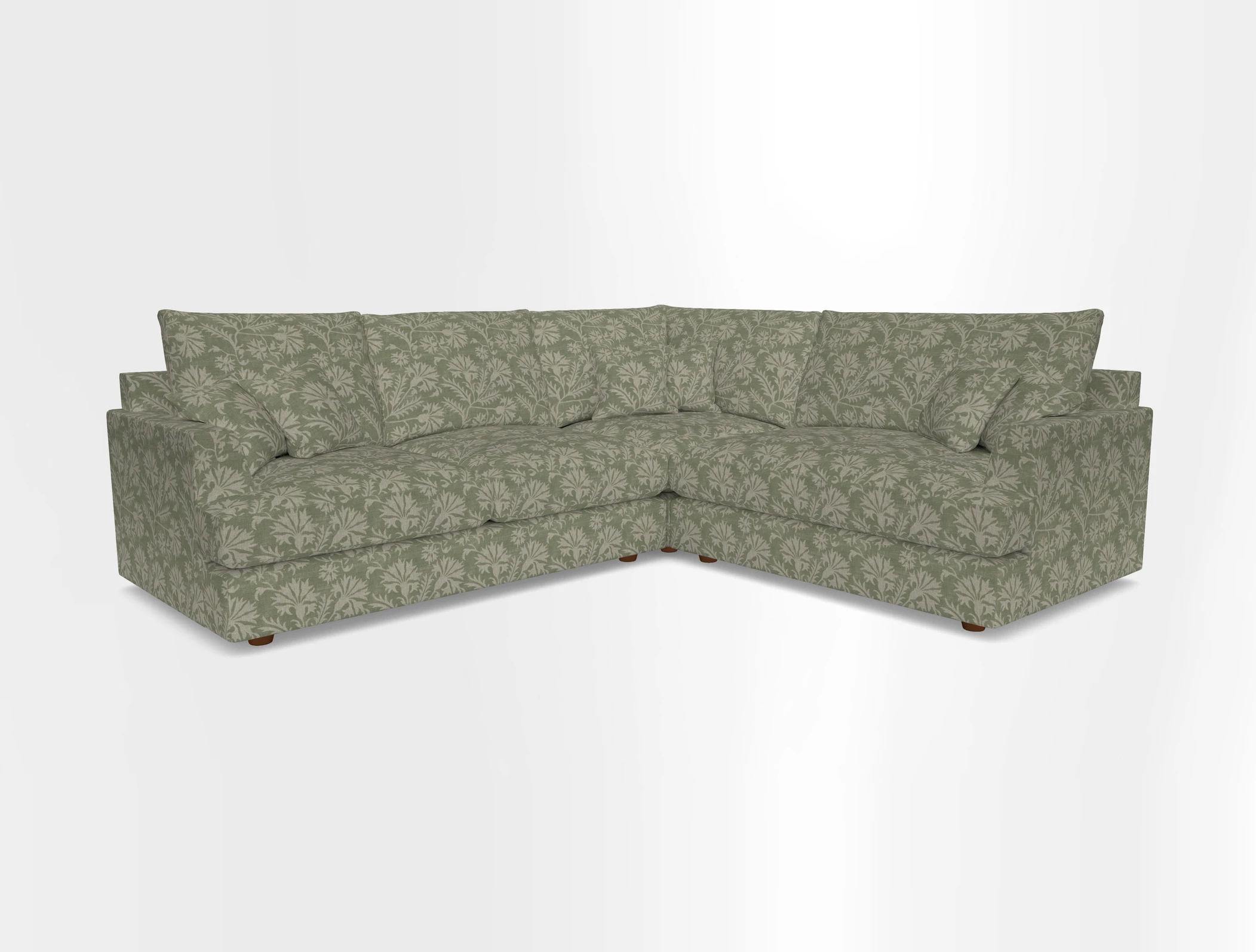 Slingsby Medium Fitted Cover Corner Unit LHF in Two Tone Plain Biscuit.  Loose cover version available