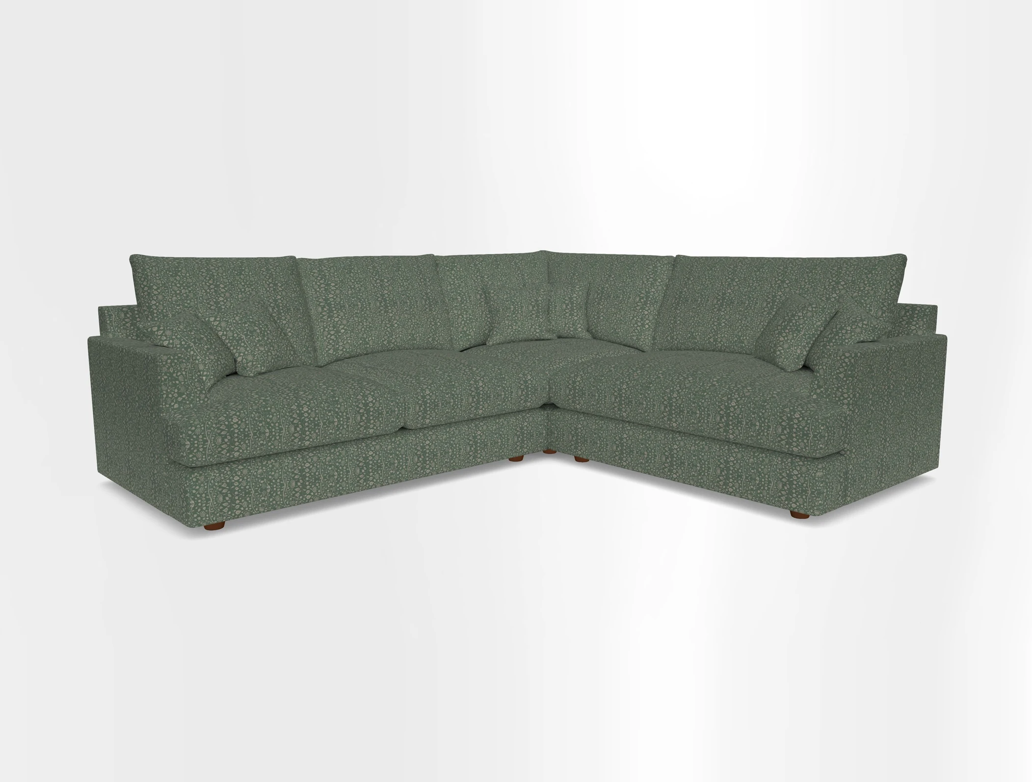 Slingsby Medium Fitted Cover Corner Unit LHF in Two Tone Plain Biscuit.  Loose cover version available