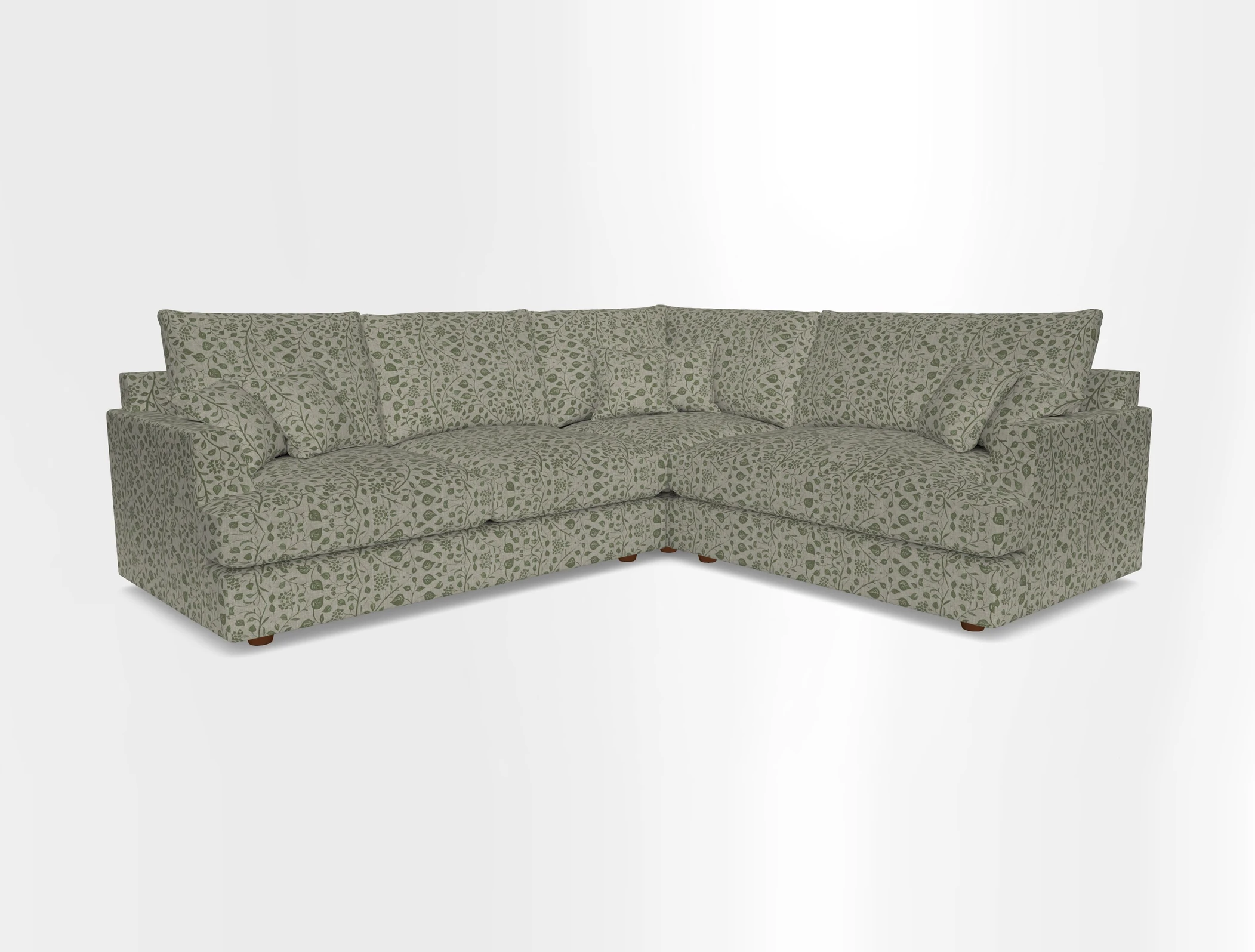 Slingsby Medium Fitted Cover Corner Unit LHF in Two Tone Plain Biscuit.  Loose cover version available
