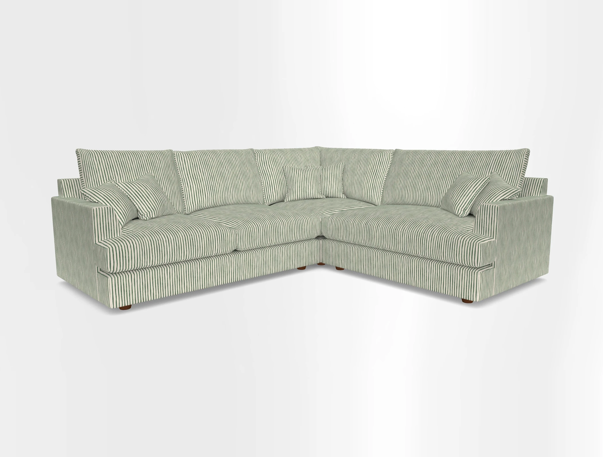 Slingsby Medium Fitted Cover Corner Unit LHF in Two Tone Plain Biscuit.  Loose cover version available