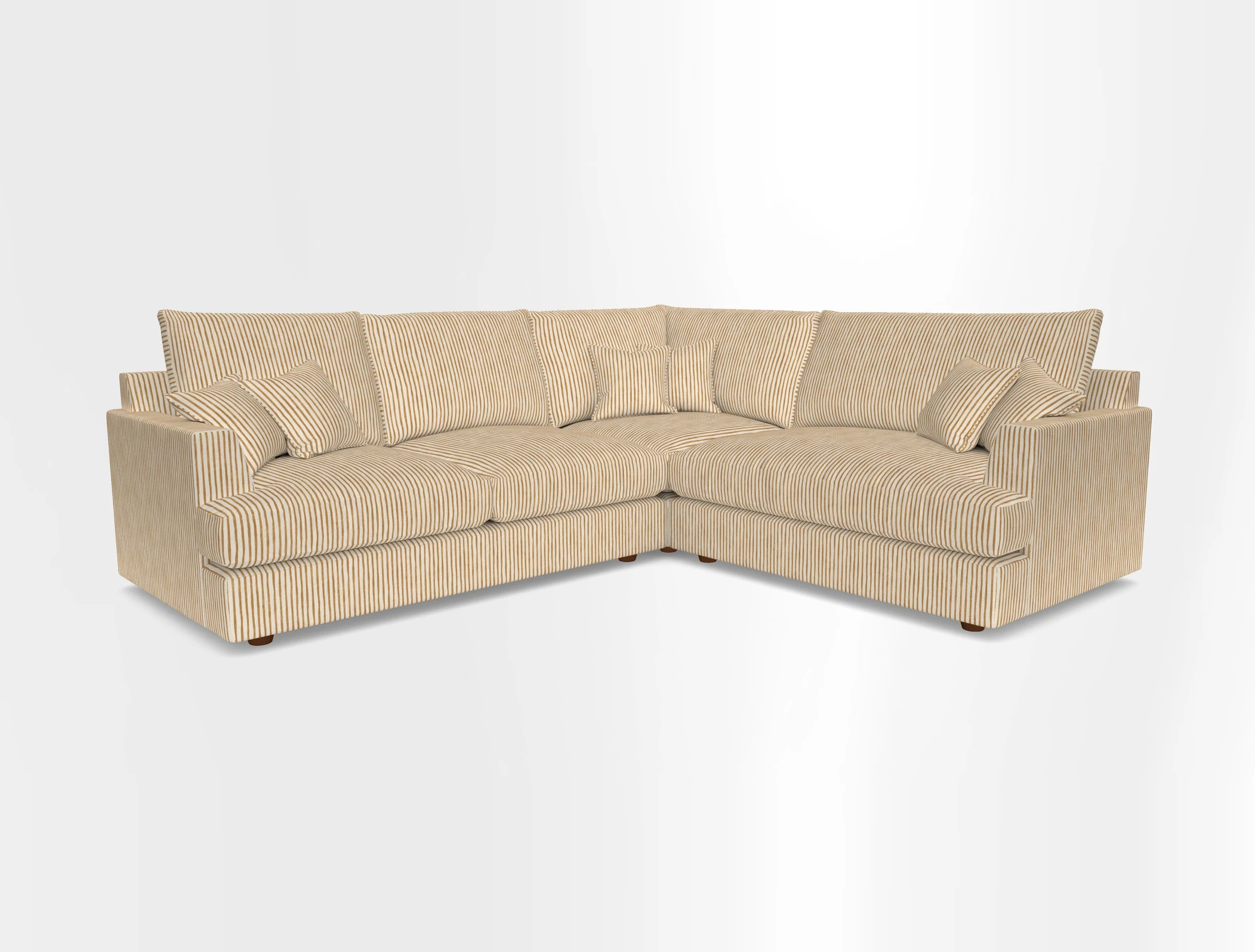 Slingsby Medium Fitted Cover Corner Unit LHF in Two Tone Plain Biscuit.  Loose cover version available