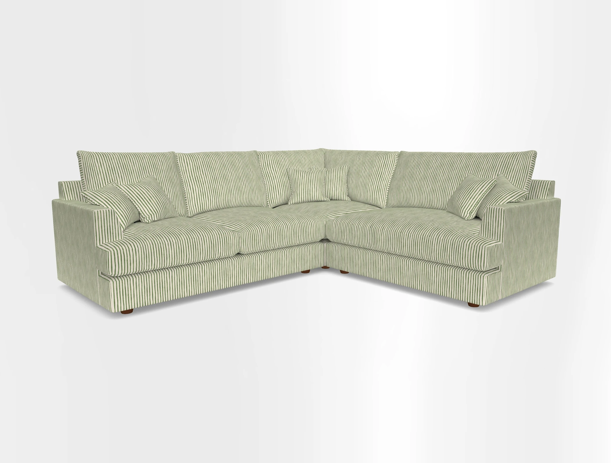 Slingsby Medium Fitted Cover Corner Unit LHF in Two Tone Plain Biscuit.  Loose cover version available
