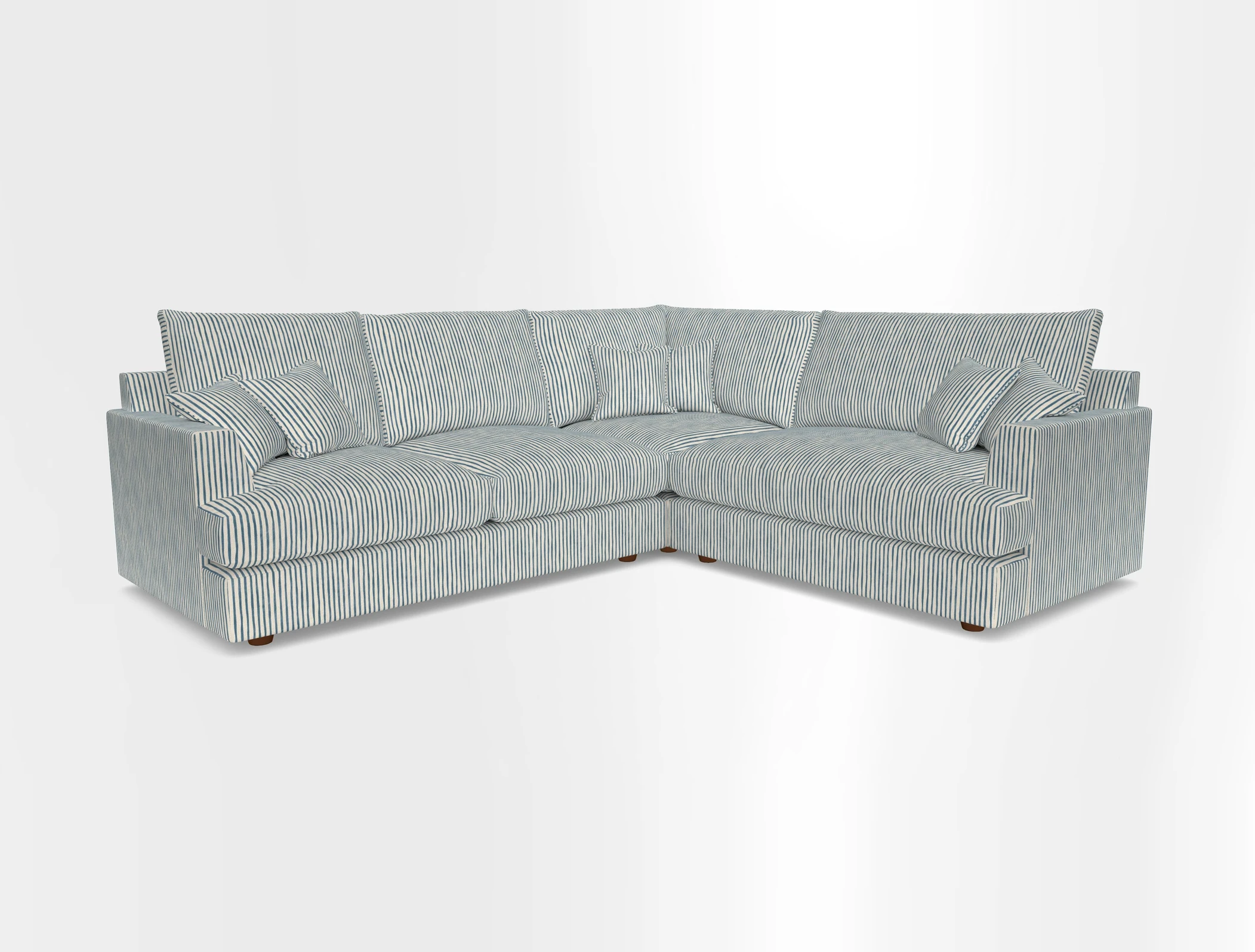 Slingsby Medium Fitted Cover Corner Unit LHF in Two Tone Plain Biscuit.  Loose cover version available