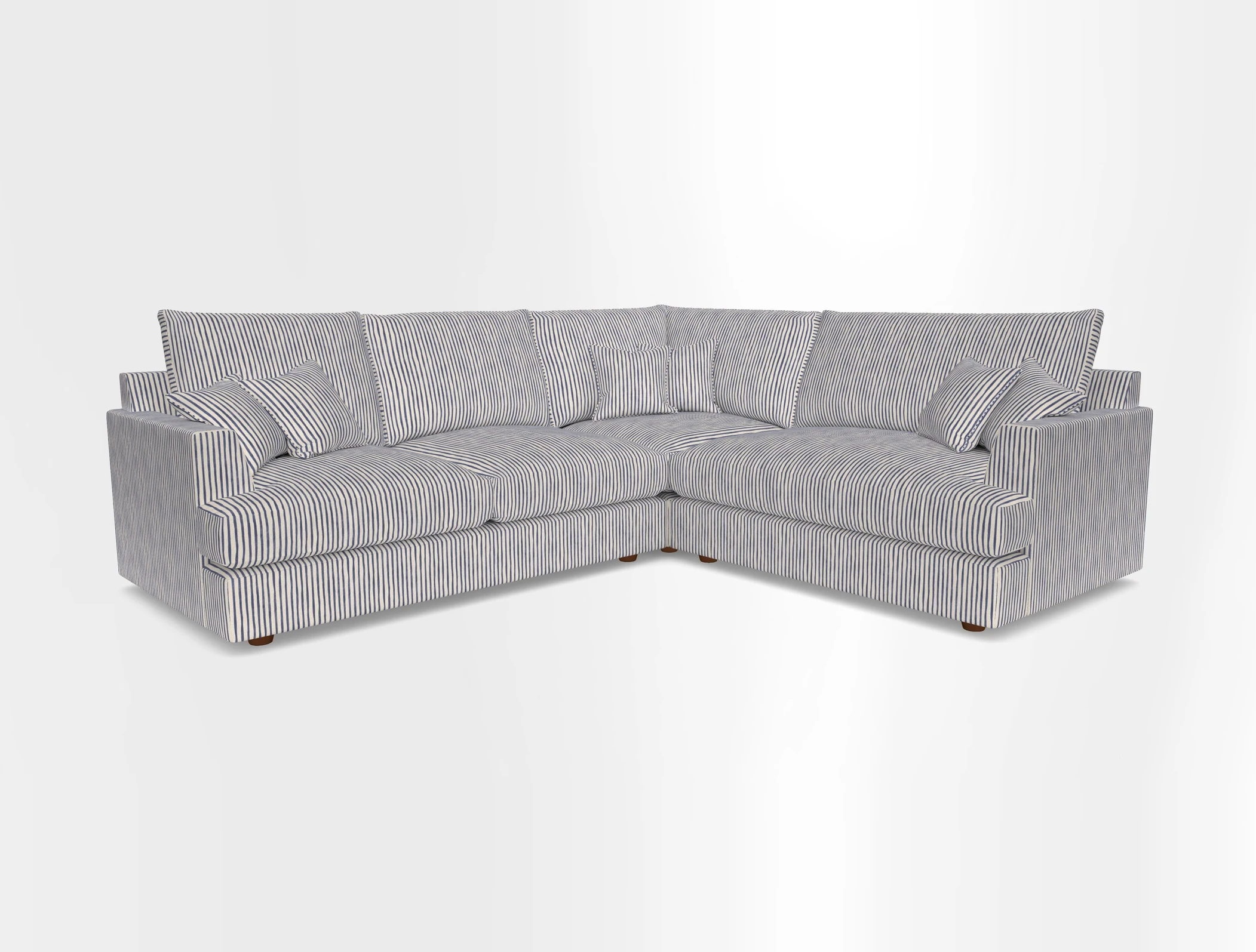 Slingsby Medium Fitted Cover Corner Unit LHF in Two Tone Plain Biscuit.  Loose cover version available
