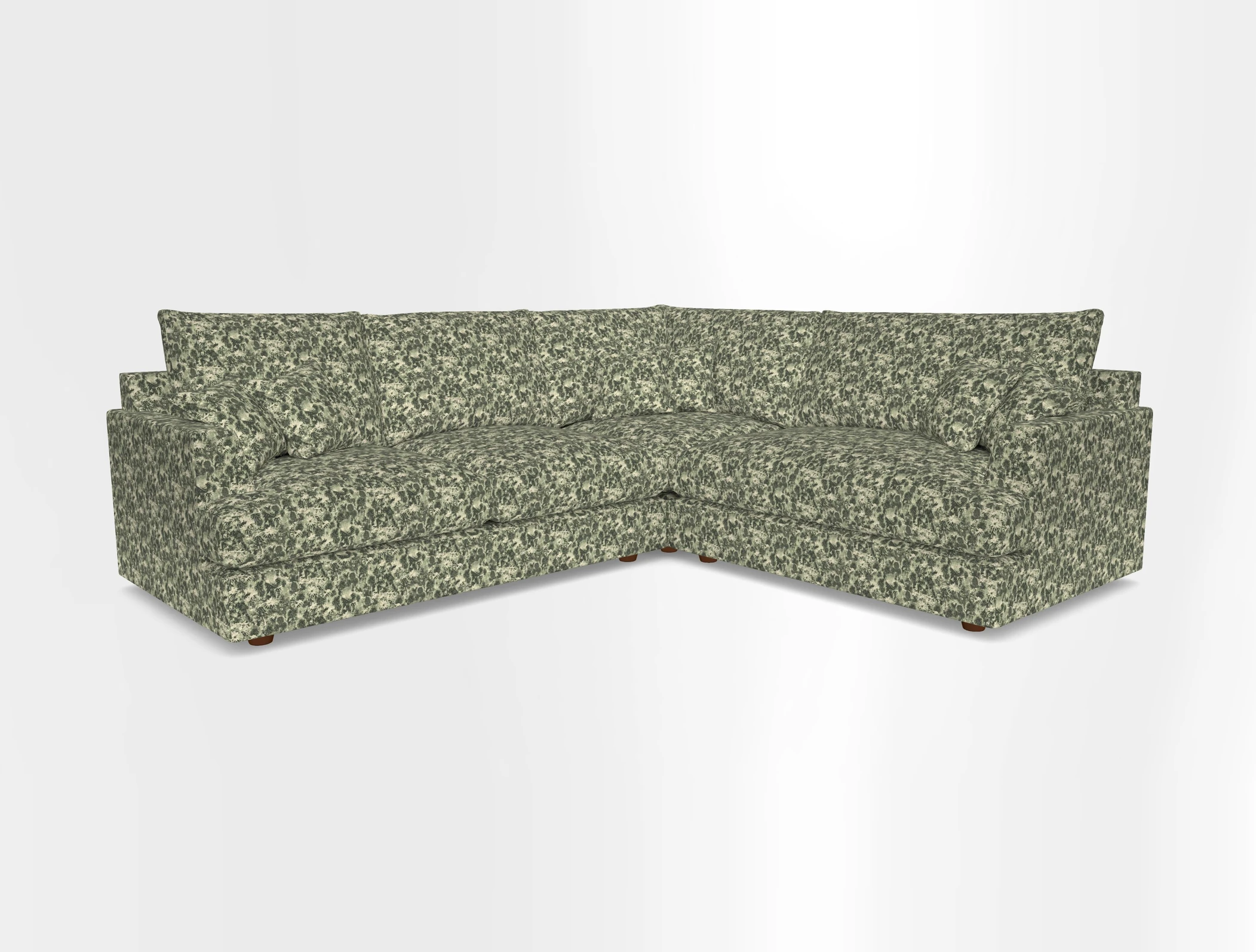 Slingsby Medium Fitted Cover Corner Unit LHF in Two Tone Plain Biscuit.  Loose cover version available