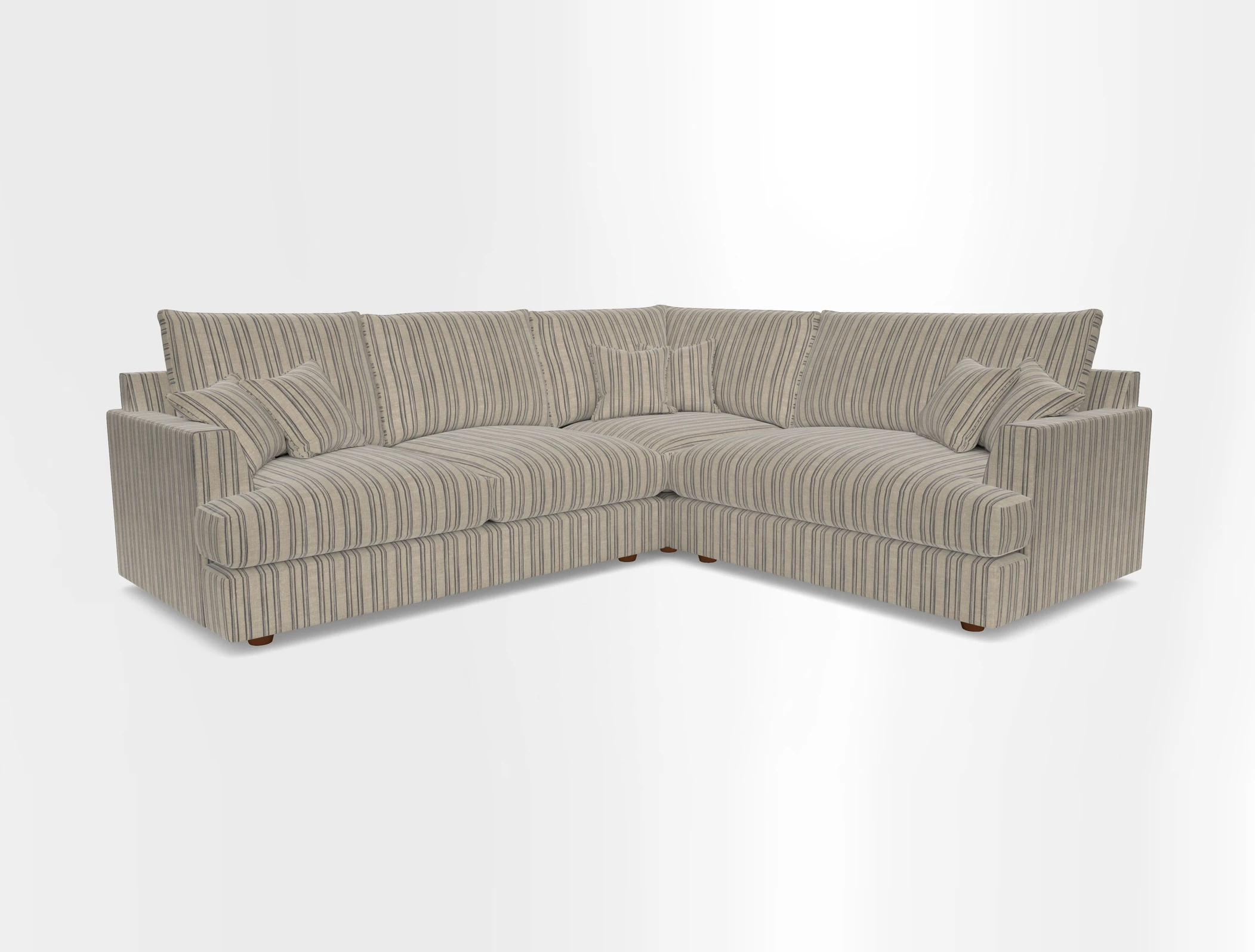Slingsby Medium Fitted Cover Corner Unit LHF in Two Tone Plain Biscuit.  Loose cover version available