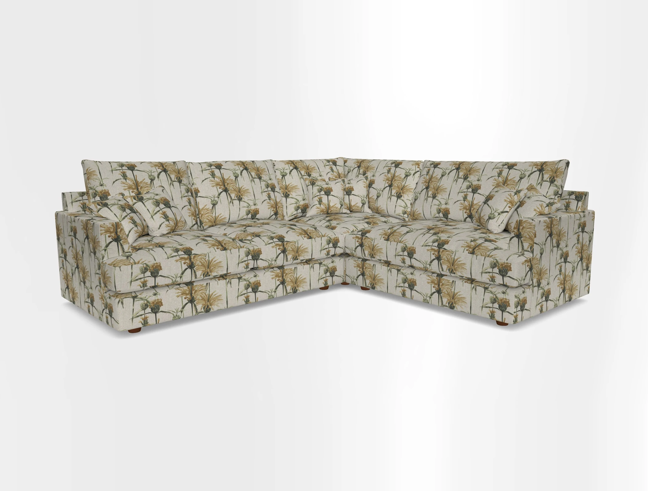 Slingsby Medium Fitted Cover Corner Unit LHF in Two Tone Plain Biscuit.  Loose cover version available