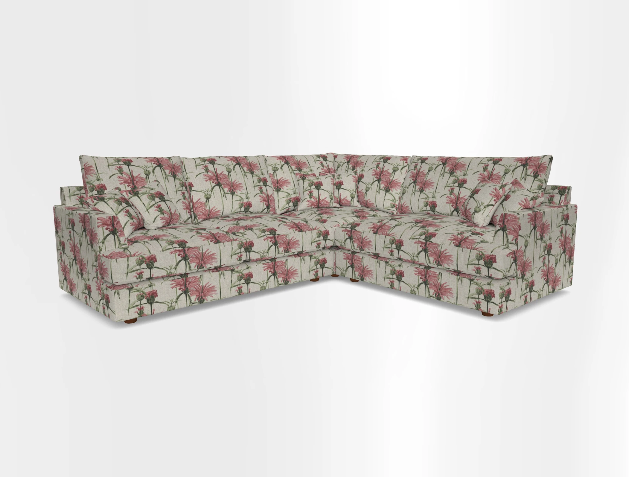 Slingsby Medium Fitted Cover Corner Unit LHF in Two Tone Plain Biscuit.  Loose cover version available