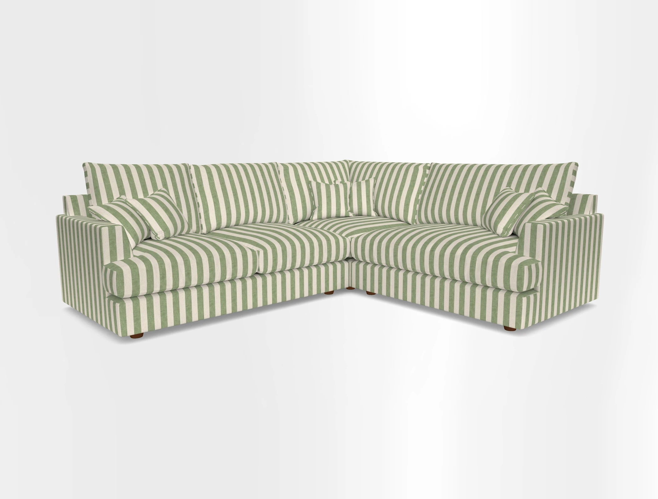 Slingsby Medium Fitted Cover Corner Unit LHF in Two Tone Plain Biscuit.  Loose cover version available