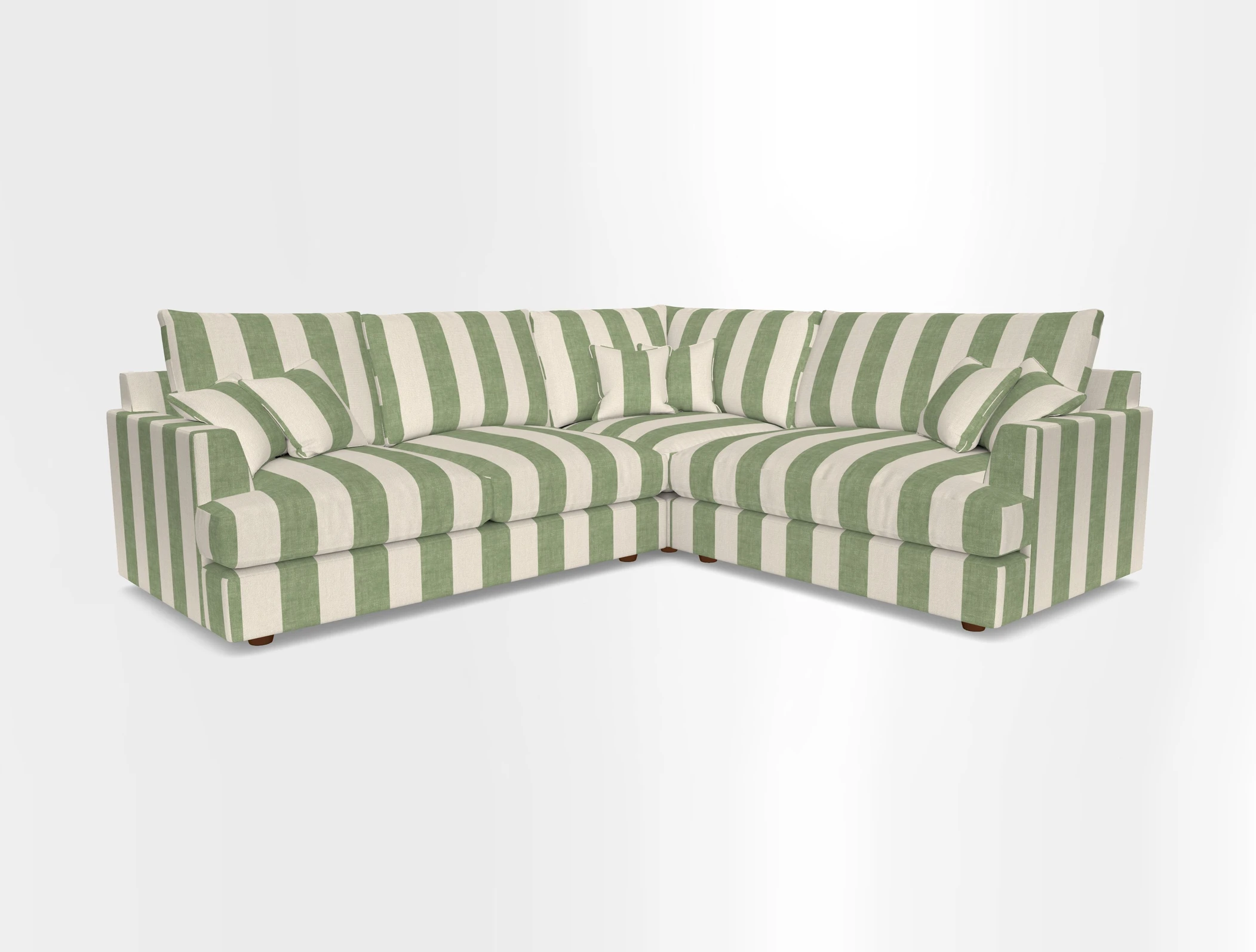 Slingsby Medium Fitted Cover Corner Unit LHF in Two Tone Plain Biscuit.  Loose cover version available