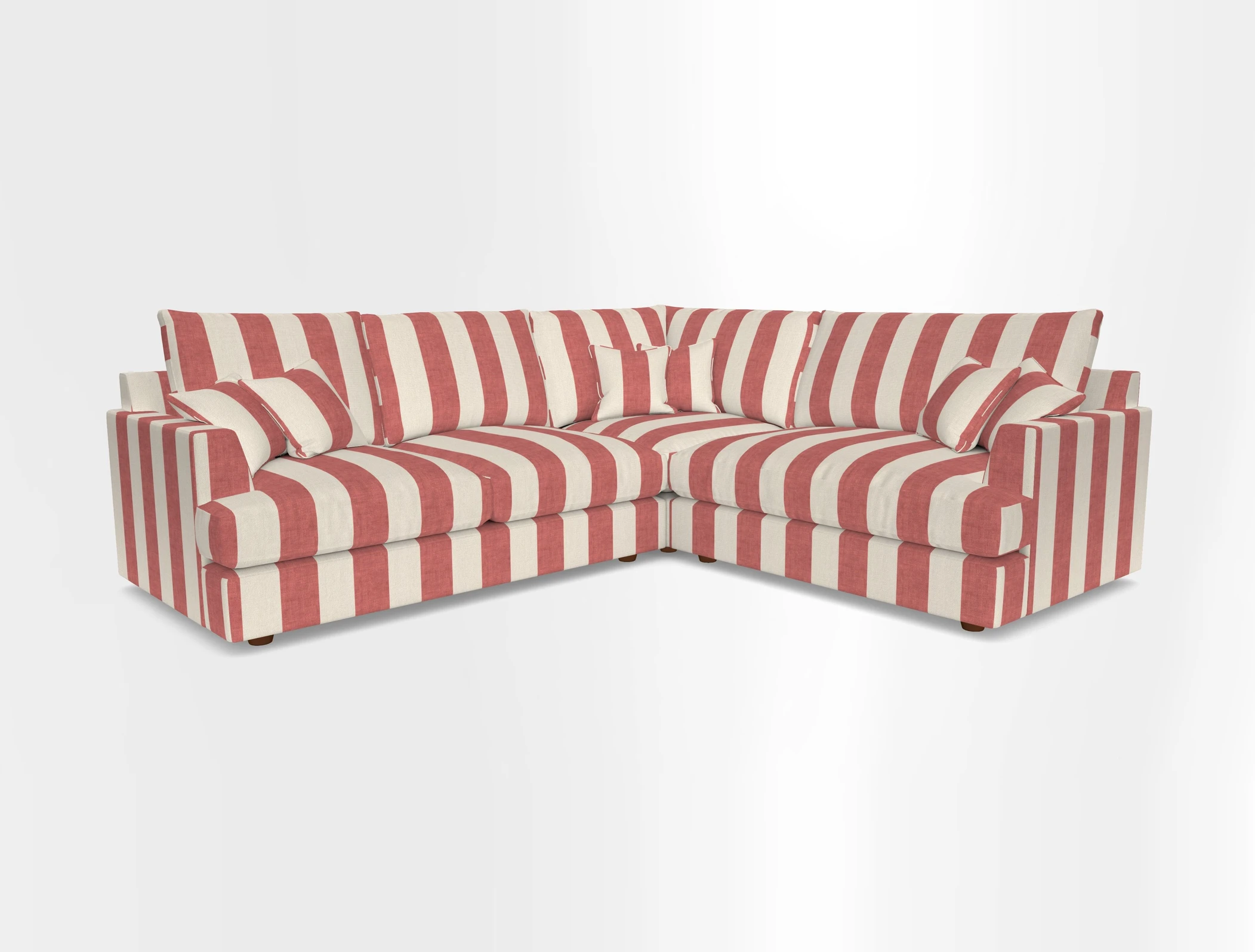 Slingsby Medium Fitted Cover Corner Unit LHF in Two Tone Plain Biscuit.  Loose cover version available