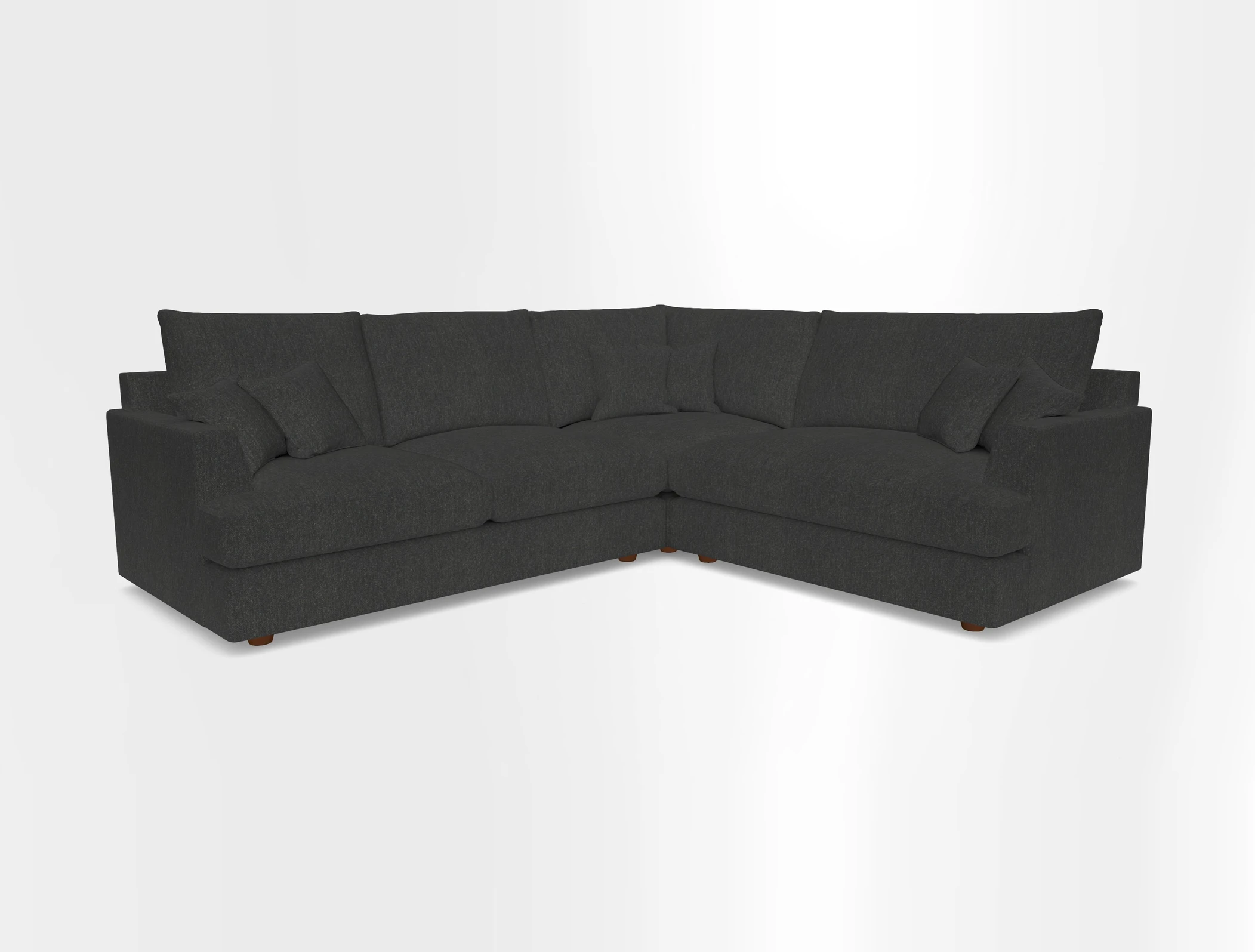 Slingsby Medium Fitted Cover Corner Unit LHF in Two Tone Plain Biscuit.  Loose cover version available