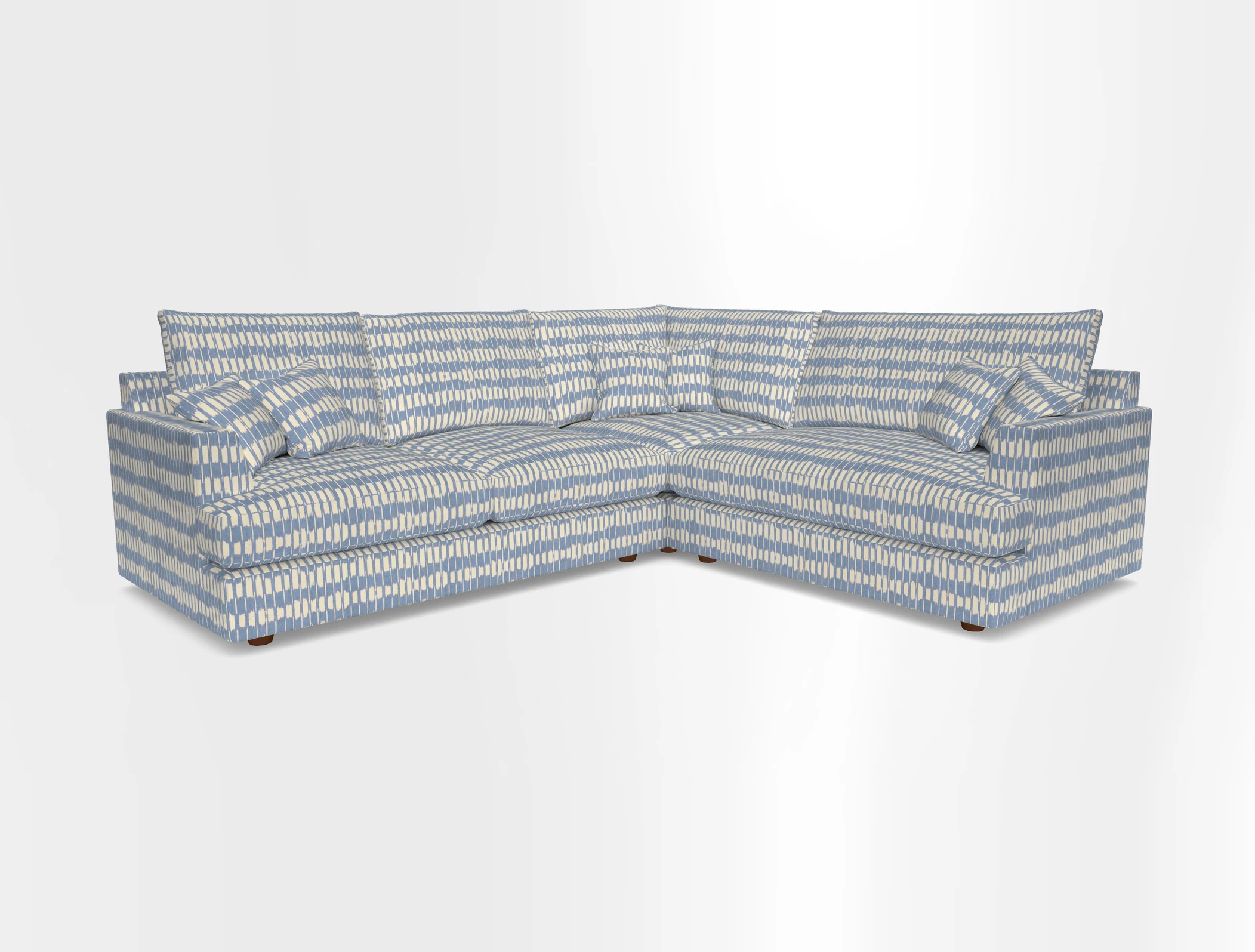 Slingsby Medium Fitted Cover Corner Unit LHF in Two Tone Plain Biscuit.  Loose cover version available