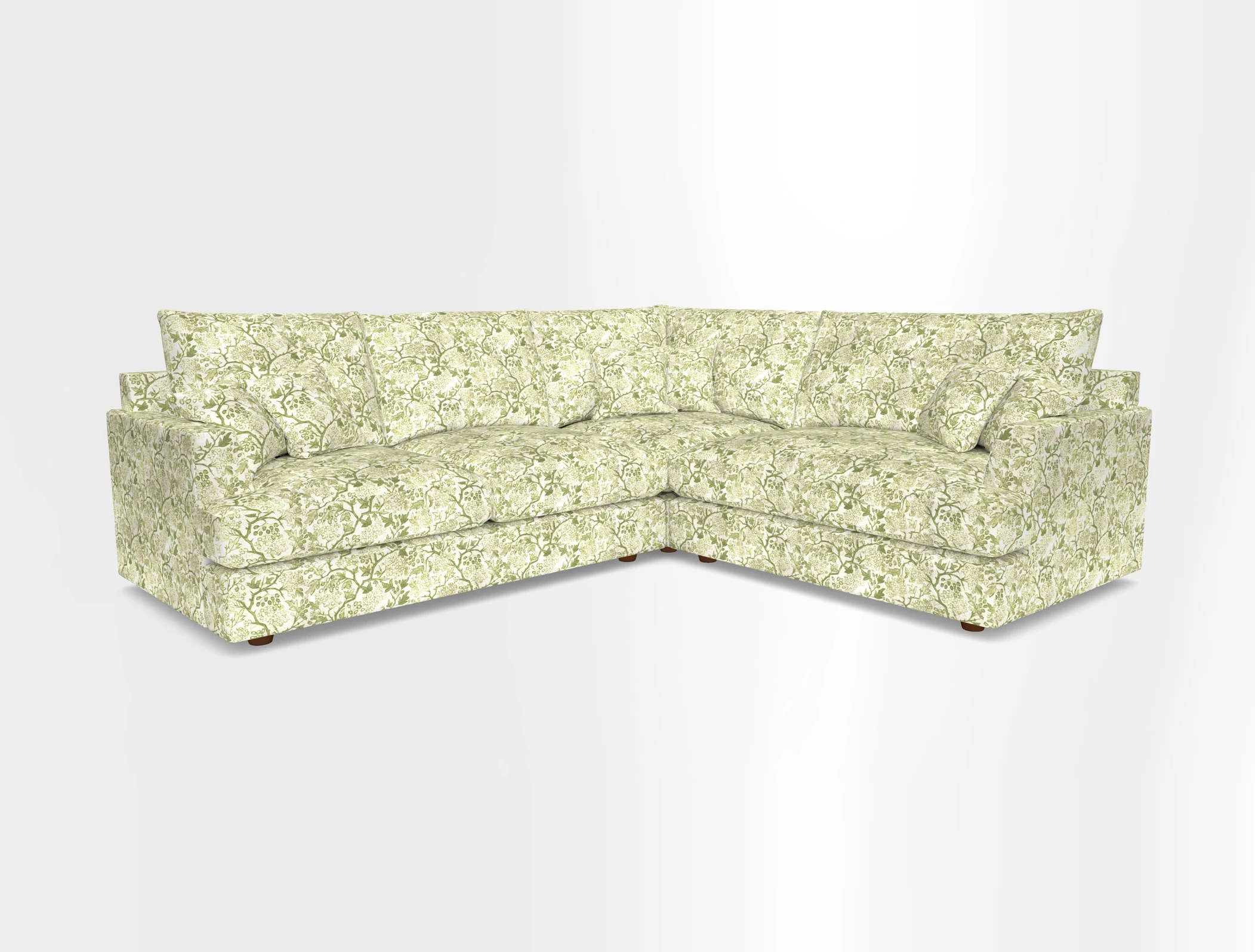 Slingsby Medium Fitted Cover Corner Unit LHF in Two Tone Plain Biscuit.  Loose cover version available