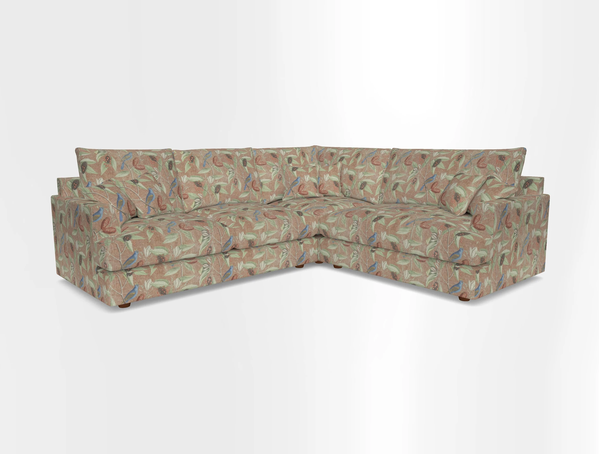 Slingsby Medium Fitted Cover Corner Unit LHF in Two Tone Plain Biscuit.  Loose cover version available