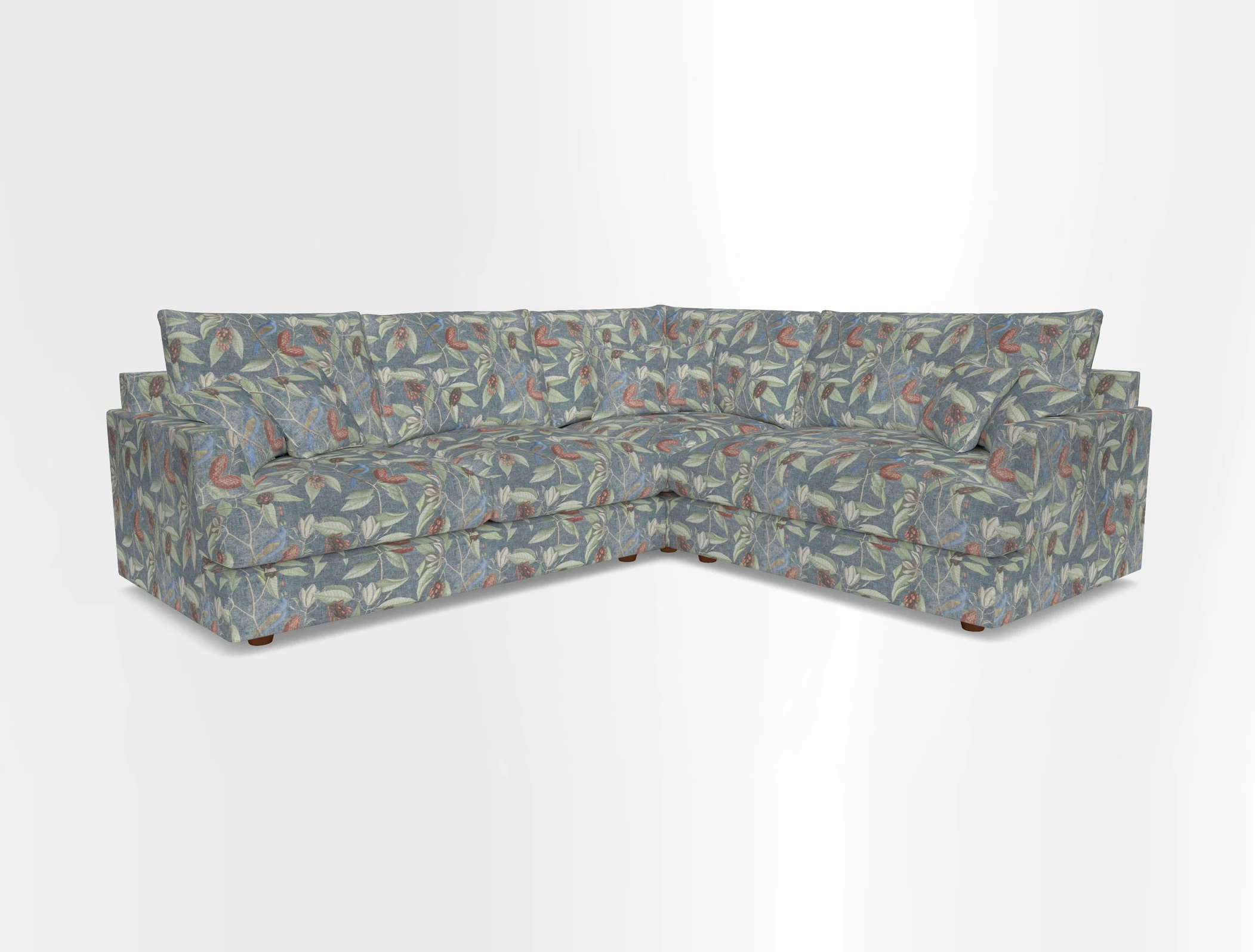 Slingsby Medium Fitted Cover Corner Unit LHF in Two Tone Plain Biscuit.  Loose cover version available