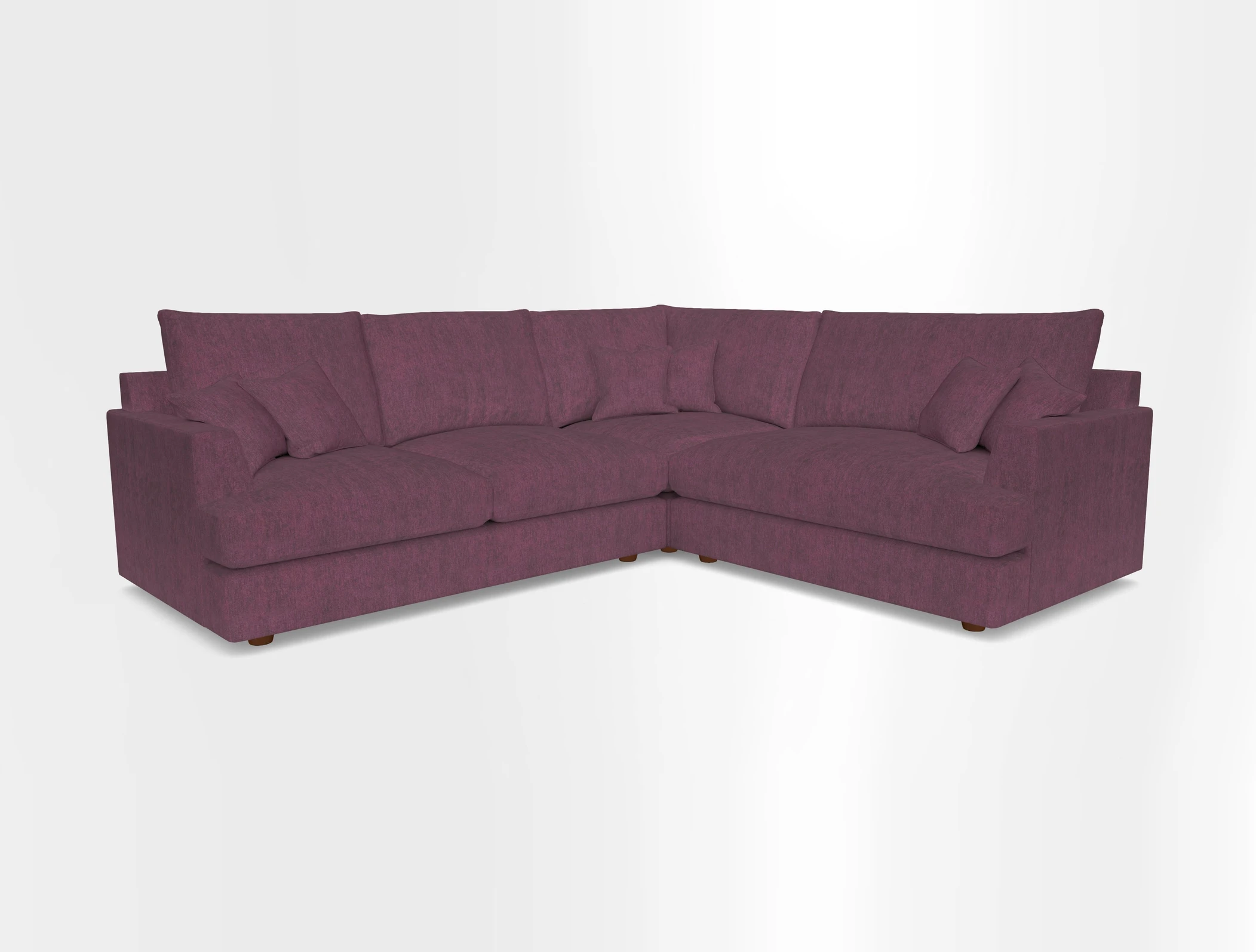 Slingsby Medium Fitted Cover Corner Unit LHF in Two Tone Plain Biscuit.  Loose cover version available