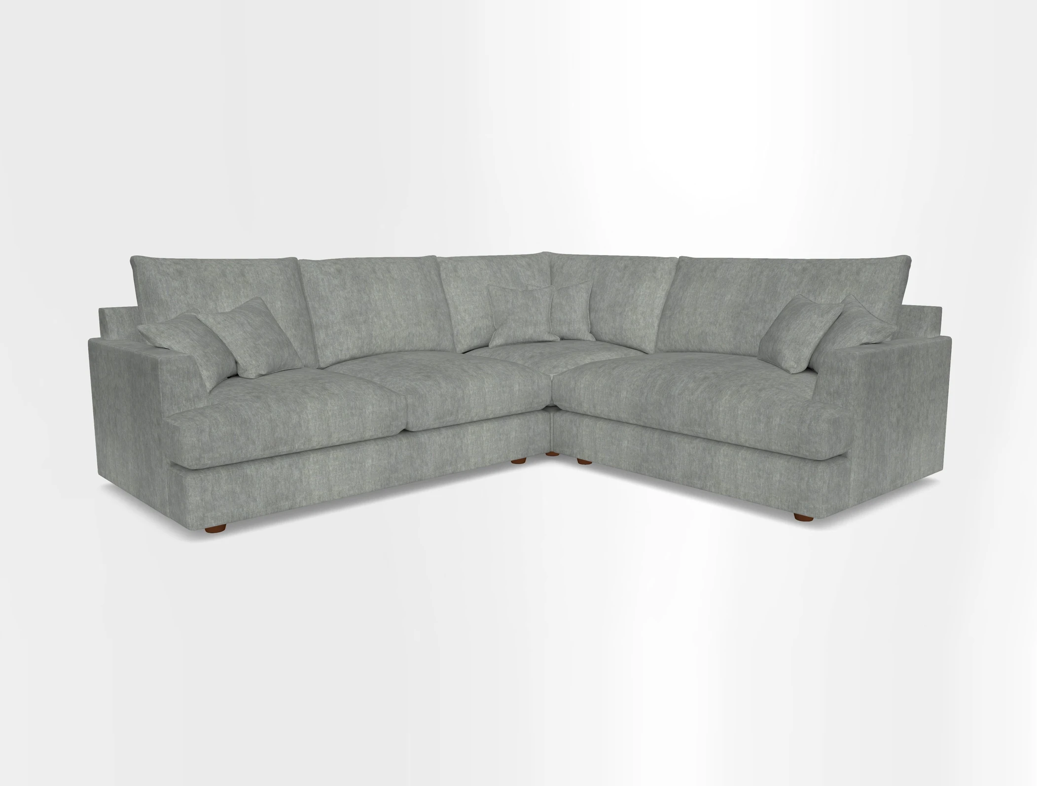 Slingsby Medium Fitted Cover Corner Unit LHF in Two Tone Plain Biscuit.  Loose cover version available