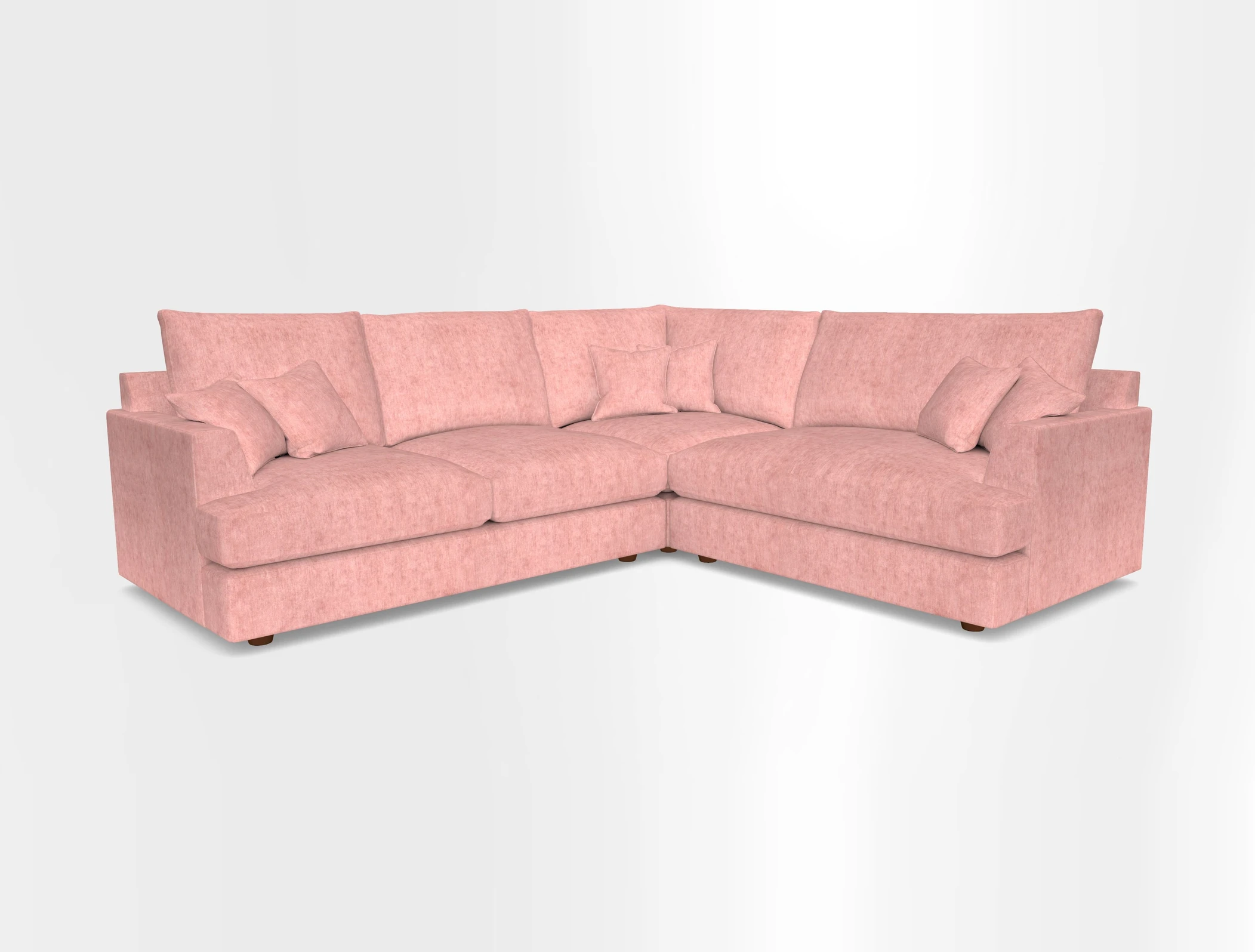 Slingsby Medium Fitted Cover Corner Unit LHF in Two Tone Plain Biscuit.  Loose cover version available